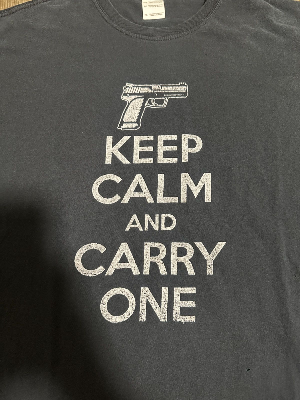 Vintage 2010s Keep Calm and Cary One Tee Size US XL / EU 56 / 4 - 2 Thumbnail