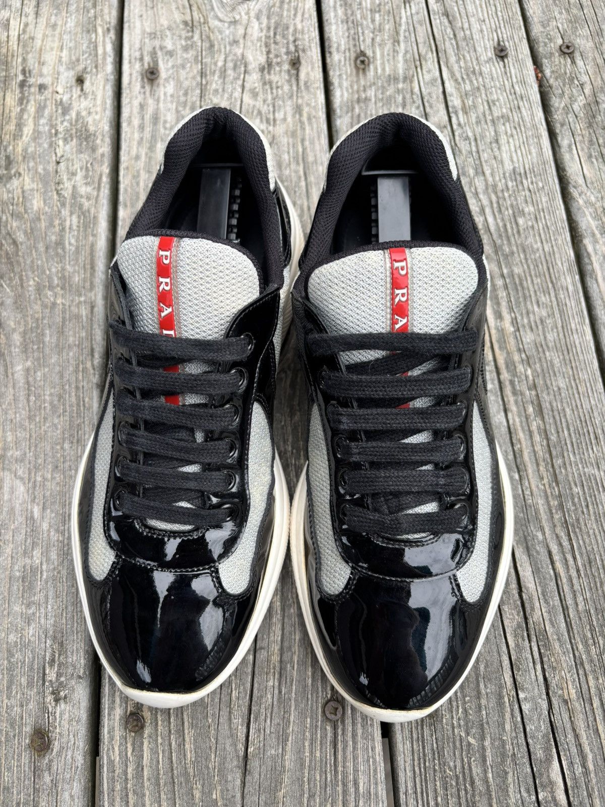 Prada Americas Cup Black Patent Size 7 Size US 7 / EU 40 - 4 Thumbnail