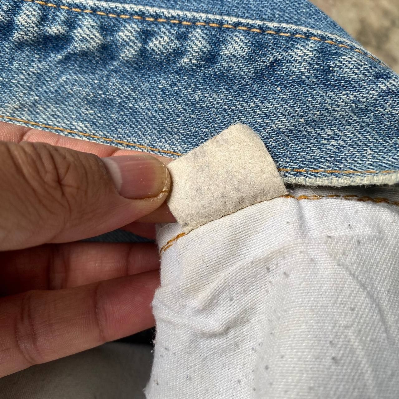 Levi's Vintage Clothing Rare 1970s Levi’s 501 Redline Selvedge Release Hem Button 6 Size US 28 / EU 44 - 5 Thumbnail