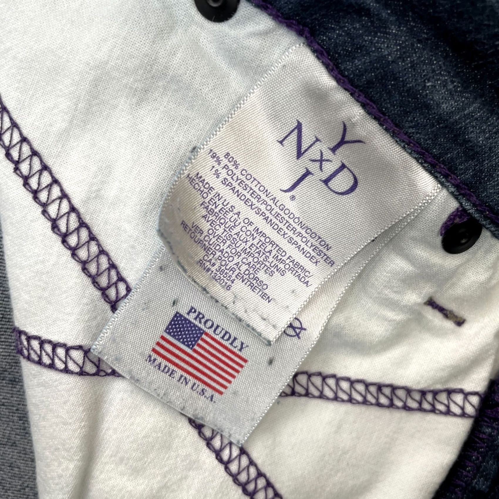 NYDJ NYDJ Jeans Womens 12P Blue Straight Leg Denim Cotton Stretch 5-Pocket Zipper Button City Preppy Modern Fit Womens Size 30" / US 8 / IT 44 - 6 Thumbnail