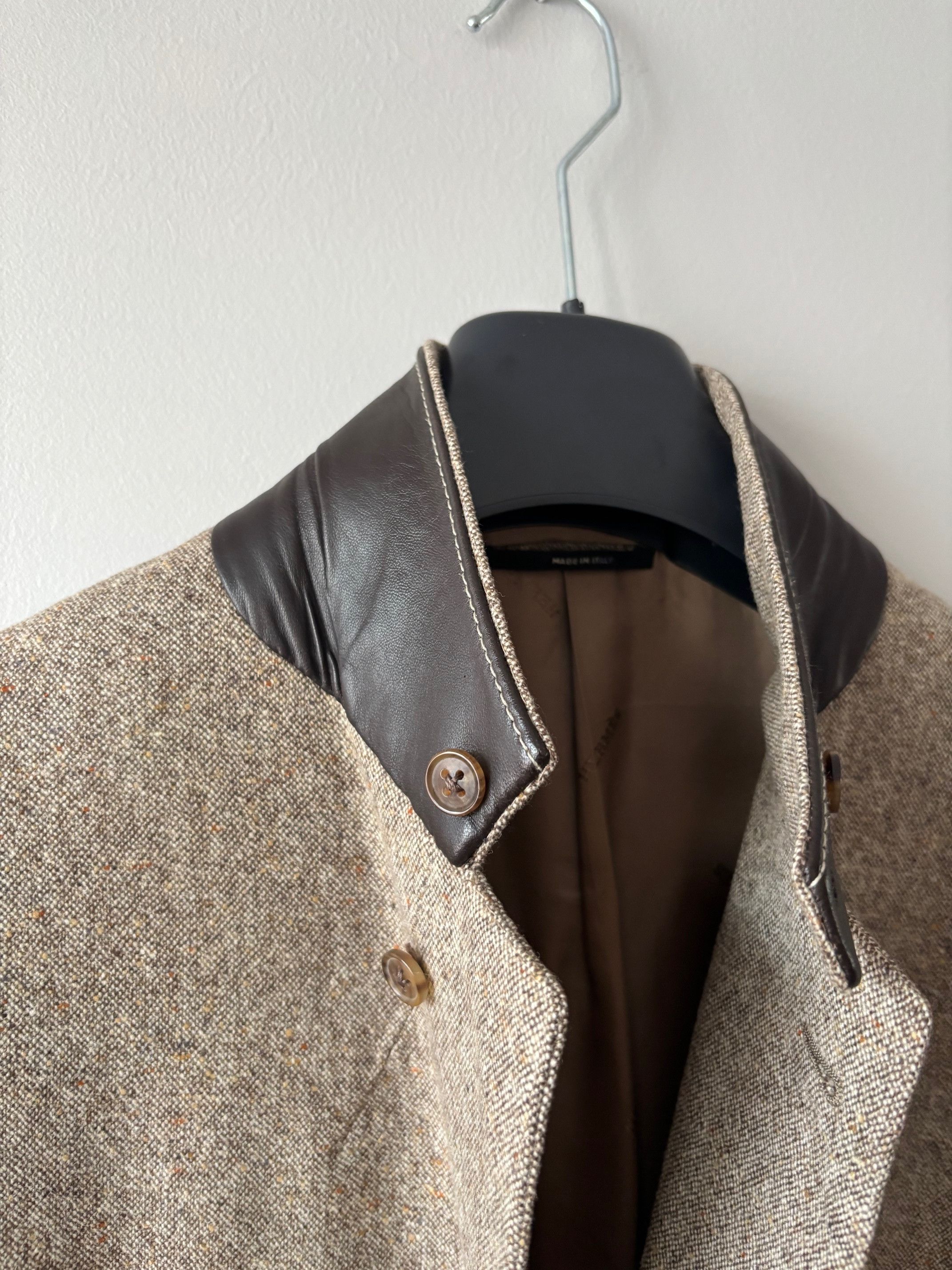 Hermes Hermès Wool Cashmere Tailored Blazer Size 44L - 4 Thumbnail