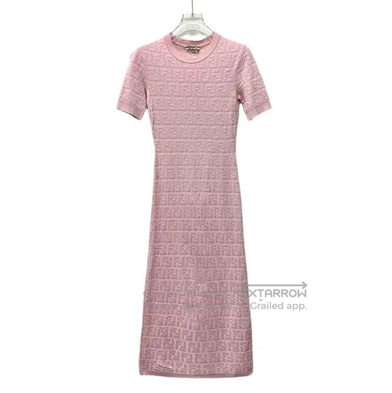 Fendi Fendi Pink Cotton Midi Dress for Women . Size M / US 6-8 / IT 42-44 - 1 Thumbnail