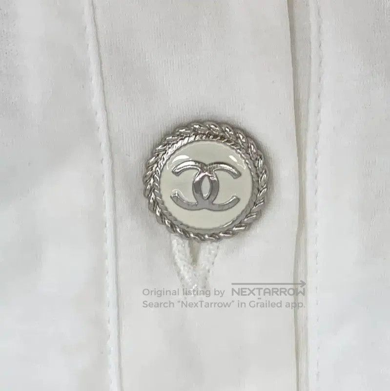 Chanel Chanel White Cotton Dress for Women . Size S / US 4 / IT 40 - 6 Thumbnail
