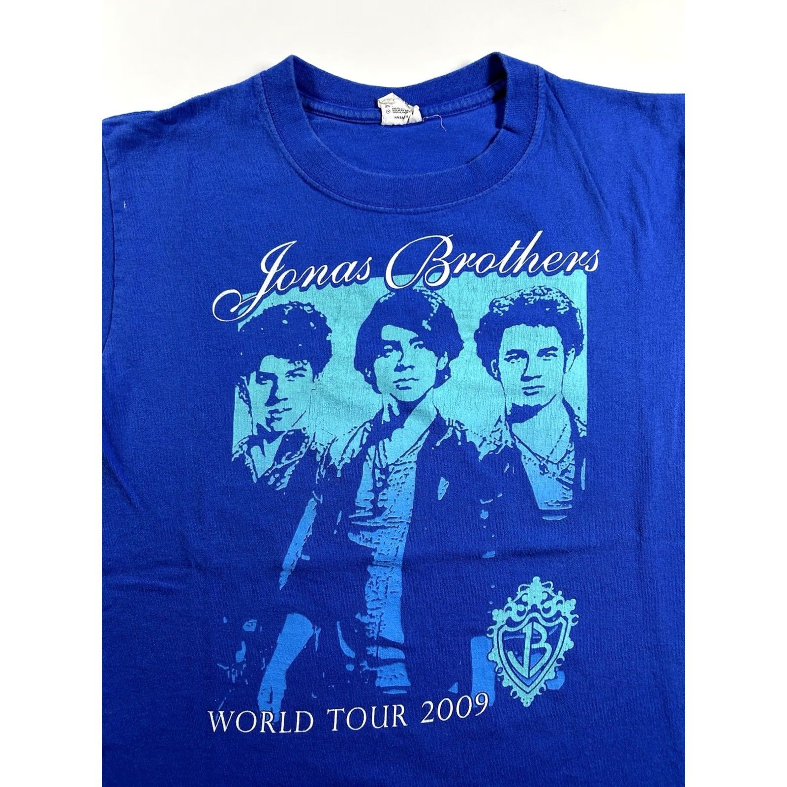 Anvil VINTAGE Jonas Brothers World Tour 2009 Shirt Size Small Blue Concert Band Tee Size US S / EU 44-46 / 1 - 3 Thumbnail