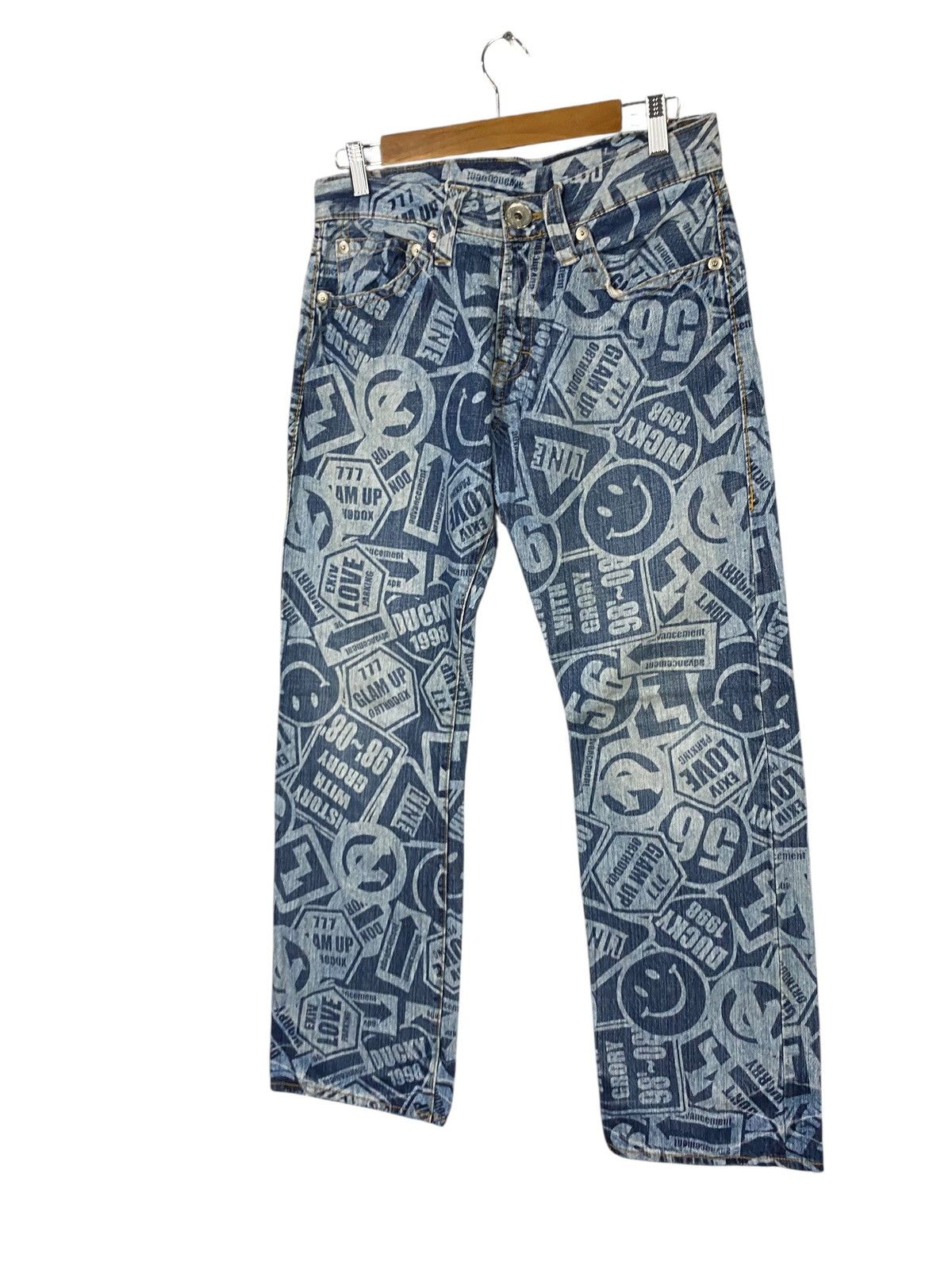 Japanese Brand Co&lu denim full printed kapital style Size US 30 / EU 46 - 4 Thumbnail