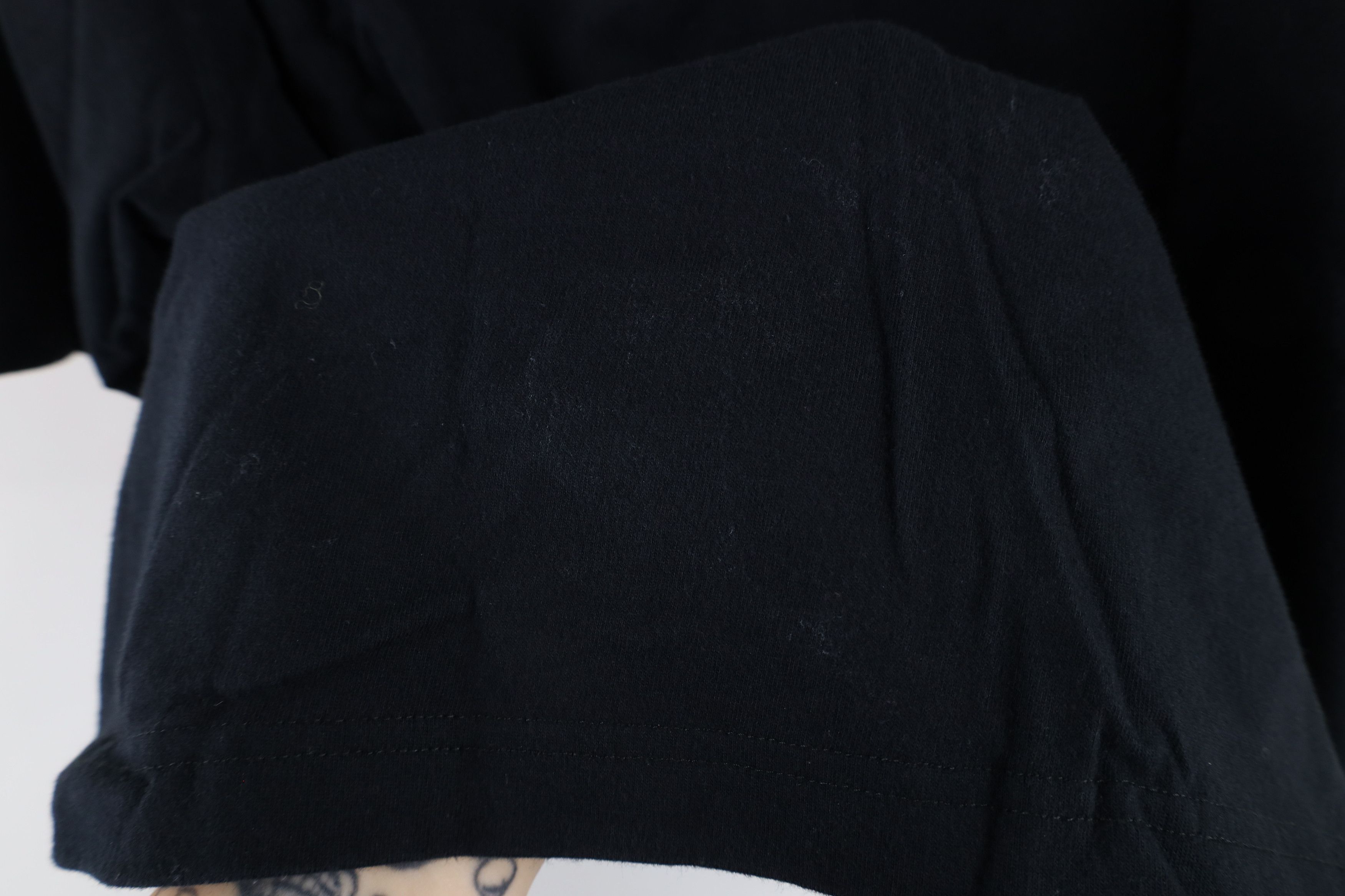 Lands' End × Vintage Vintage 90s Lands End Blank Heavyweight T-Shirt Black Cotton Size US L / EU 52-54 / 3 - 8 Thumbnail