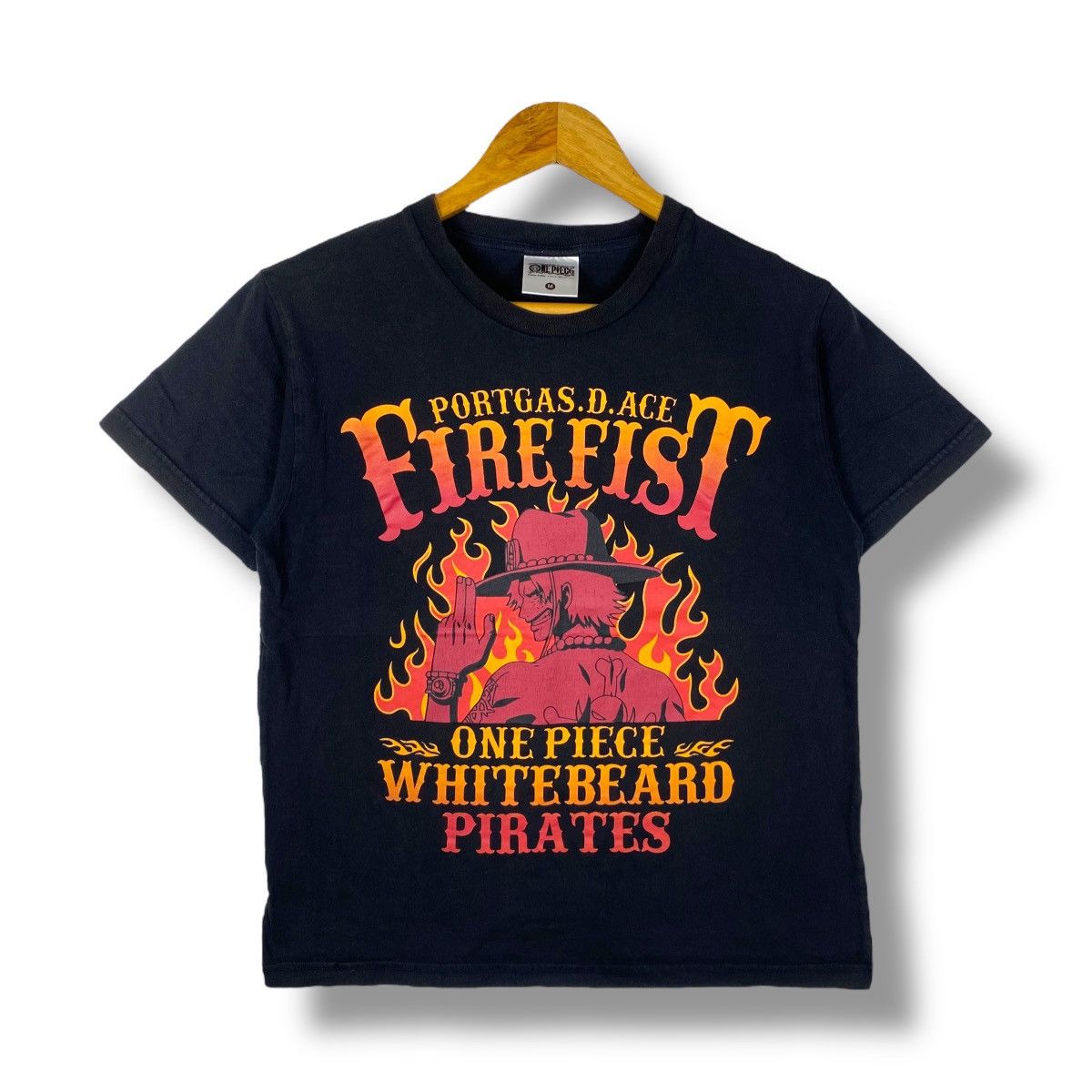 Anime Vintage 00s ONE PIECE Portgas D. Ace Fire Fist Anime Tee Size US M / EU 48-50 / 2 - 1 Thumbnail