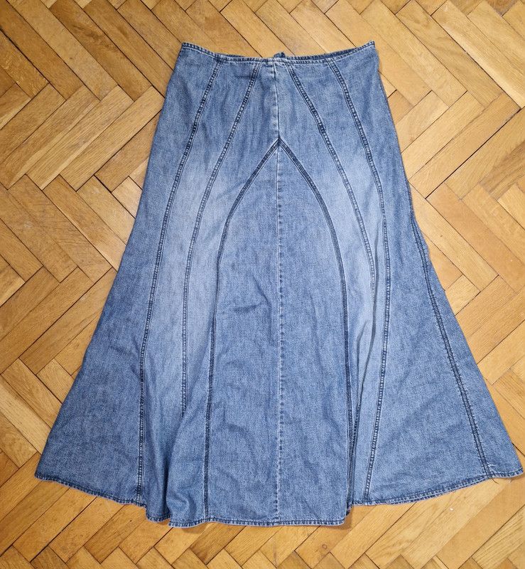 Japanese Brand × Vintage vintage flare denim skirt bondage Size 28" / US 6 / IT 42 - 1 Thumbnail