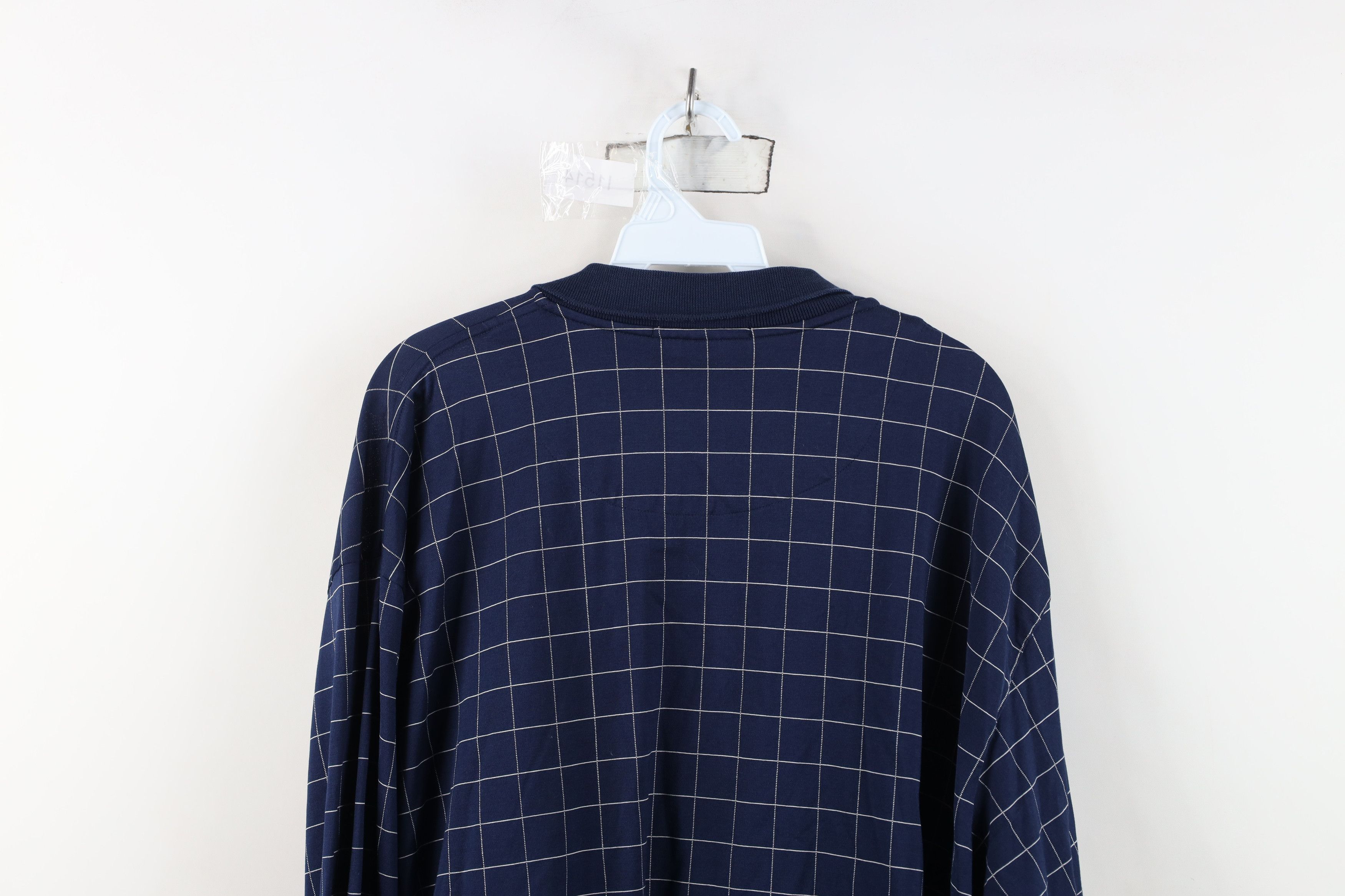 Ralph Lauren Vintage 90s Ralph Lauren Knit Long Sleeve Rugby Polo Plaid Size US XXL / EU 58 / 5 - 11 Thumbnail
