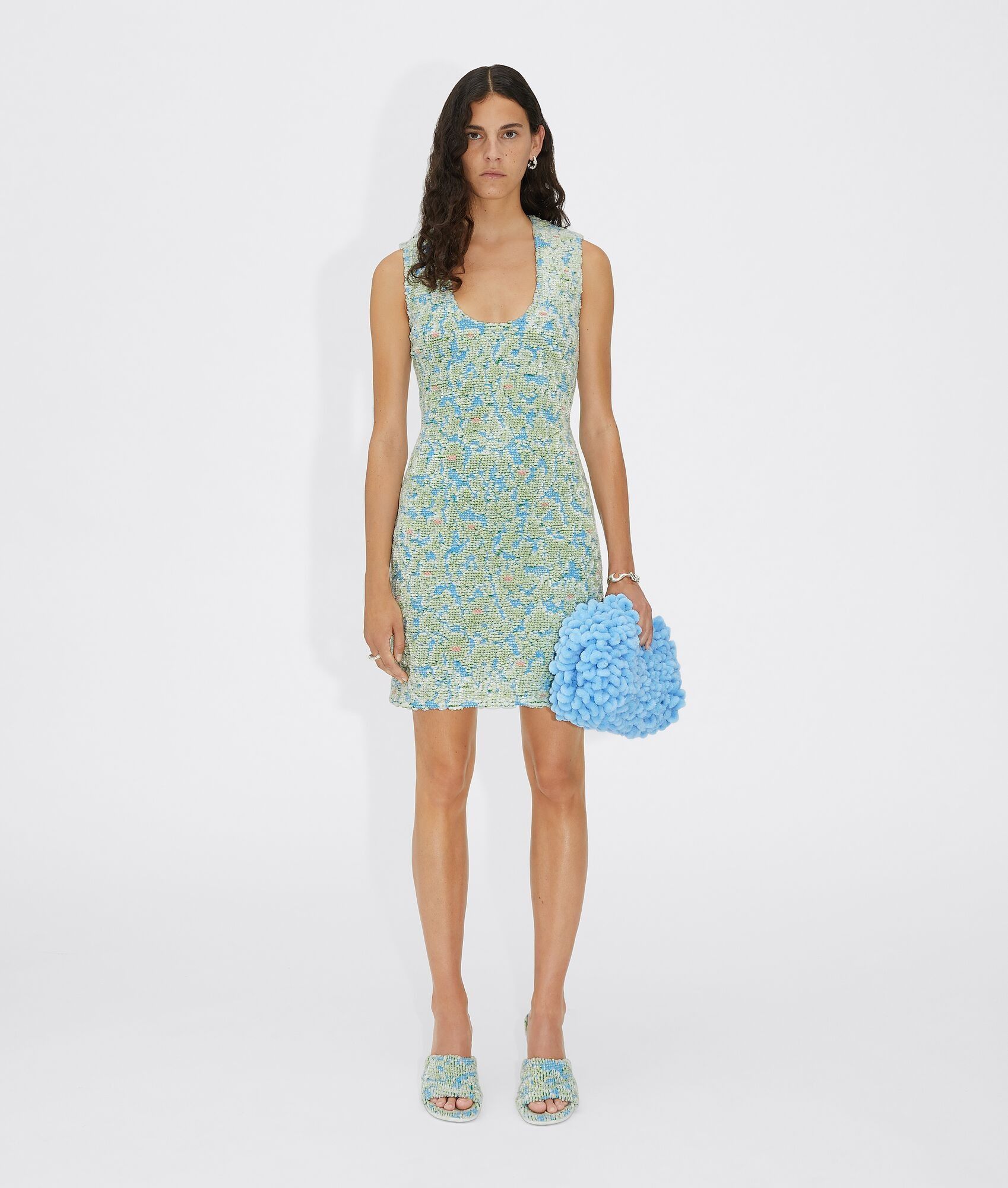 Bottega Veneta o1loc1c0824 Size: OS / Mini Pouch in Blue Size ONE SIZE - 4 Thumbnail