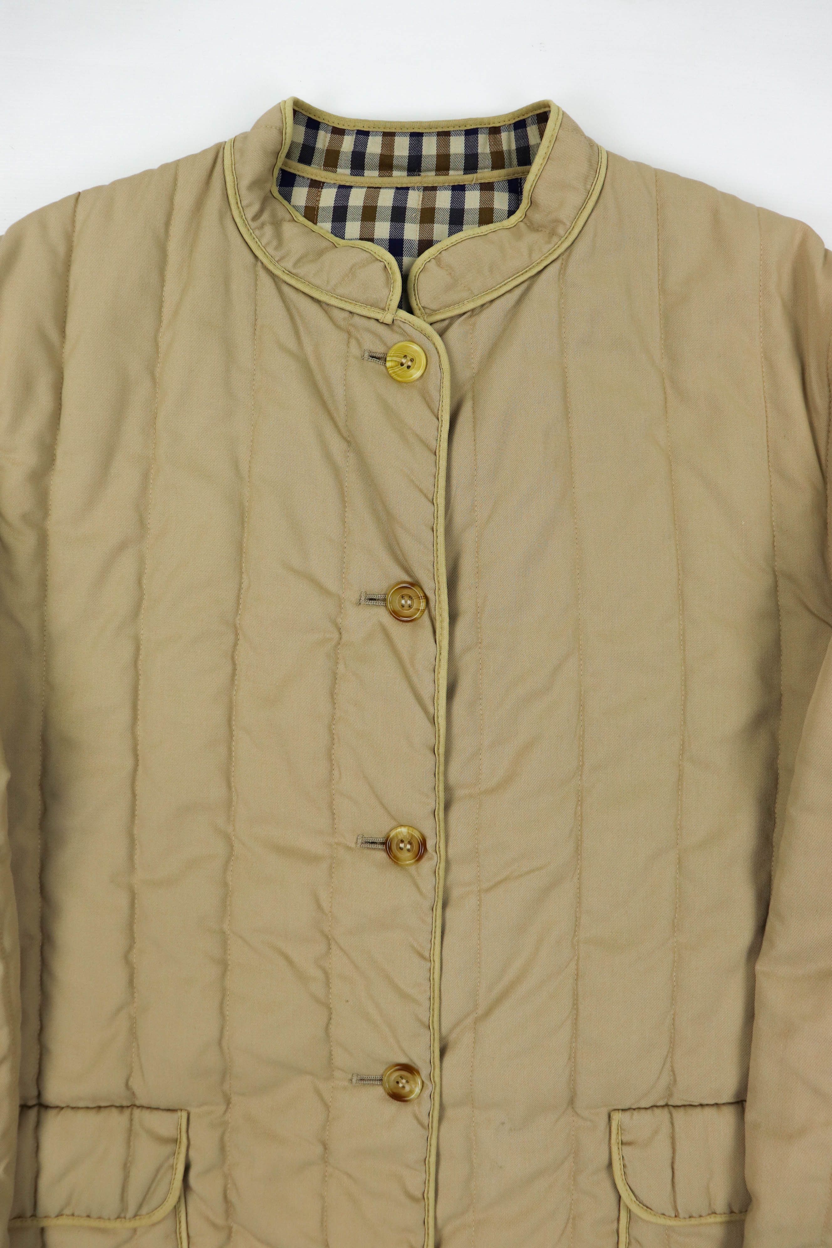 Aquascutum Aquascutum Vintage Checkered Liner Quilted Coat Jacket/Vest Size XL / US 12-14 / IT 48-50 - 6 Thumbnail