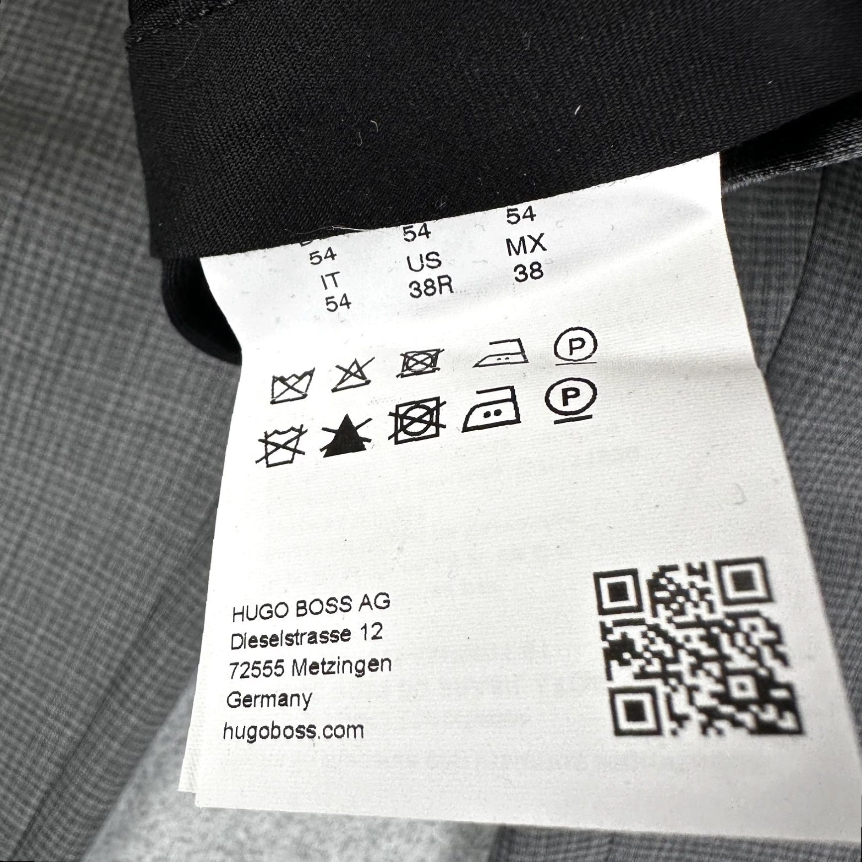 Hugo Boss Hugo Boss Dress Pants Mens 38 Regular Fit Gray Check Trousers Size US 38 / EU 54 - 3 Thumbnail