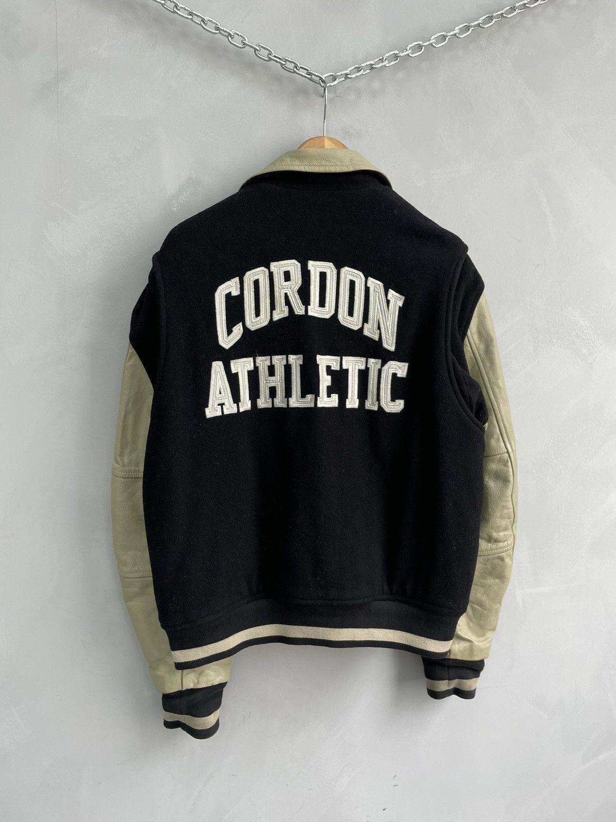 Diesel Varsity Bomber jacket wool/leather y2k style diesel hype Size US L / EU 52-54 / 3 - 8 Thumbnail