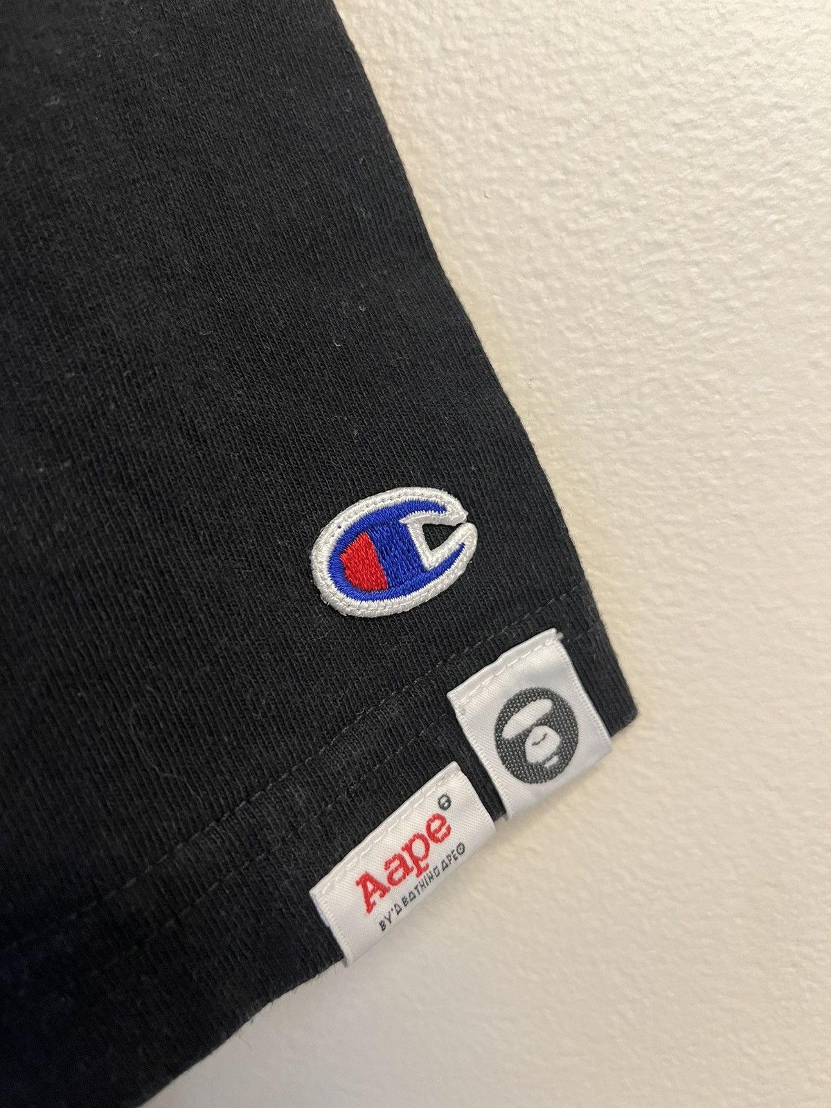 Aape Aape By A Bathing Ape x Champion Collab T-Shirt Black / Camo Size US L / EU 52-54 / 3 - 4 Thumbnail