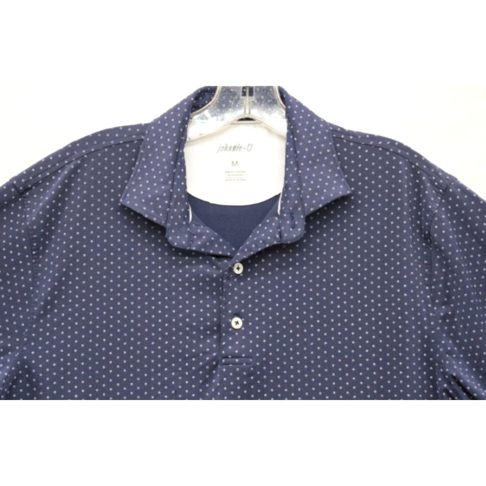 johnnie-O VINTAGE Johnnie-O Polo Shirt Men's Blue Polka Dots Embroidered Logo Stretch Shirt Golf Polo Shirt Mens Blue Polka Dots Embroidered Logo Stretch Size US M / EU 48-50 / 2 - 3 Thumbnail