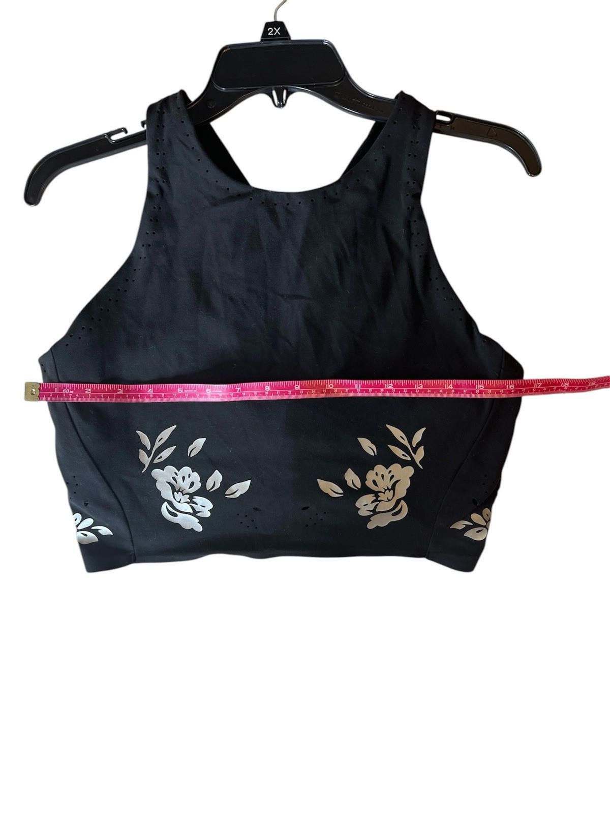 Designer Athleta Conscious Eyelet Crop Size XL Black Size ONE SIZE - 4 Thumbnail