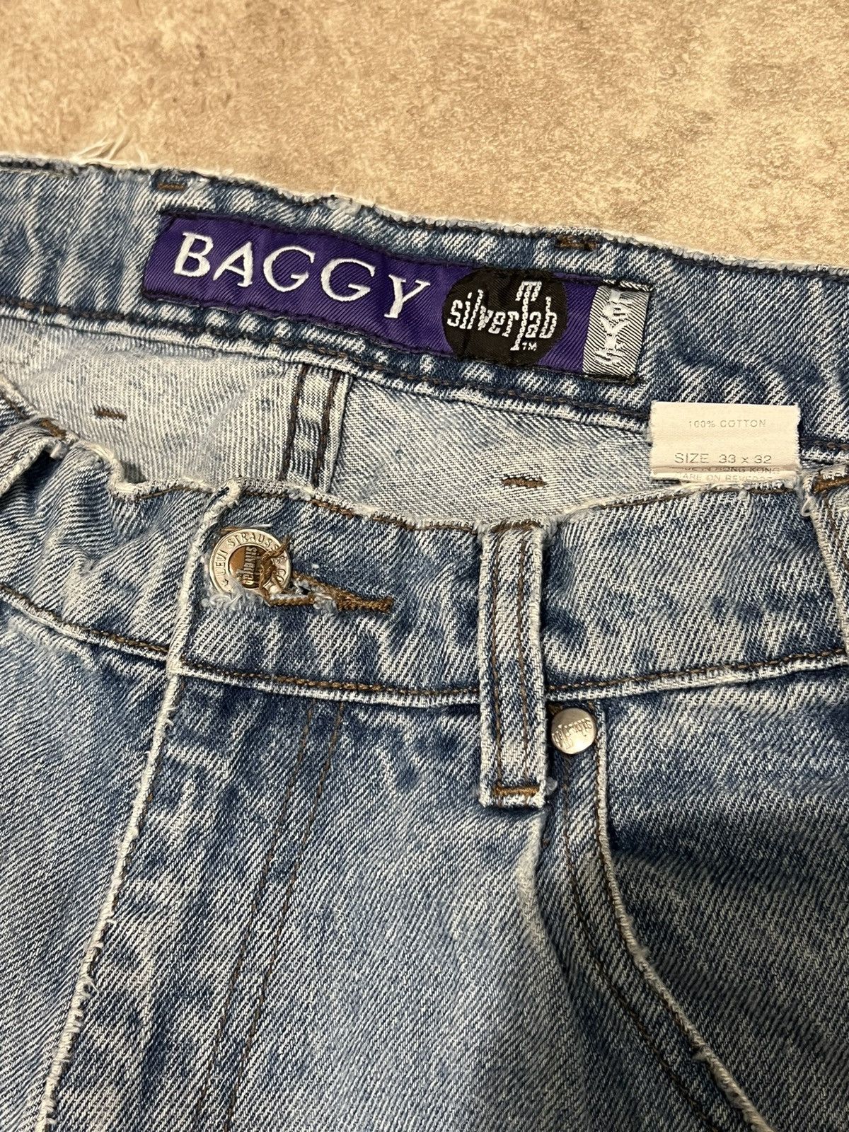Levi's × Levi's Vintage Clothing × Vintage Baggy SilverTab Vintage Distressed Levis Size US 32 / EU 48 - 4 Thumbnail