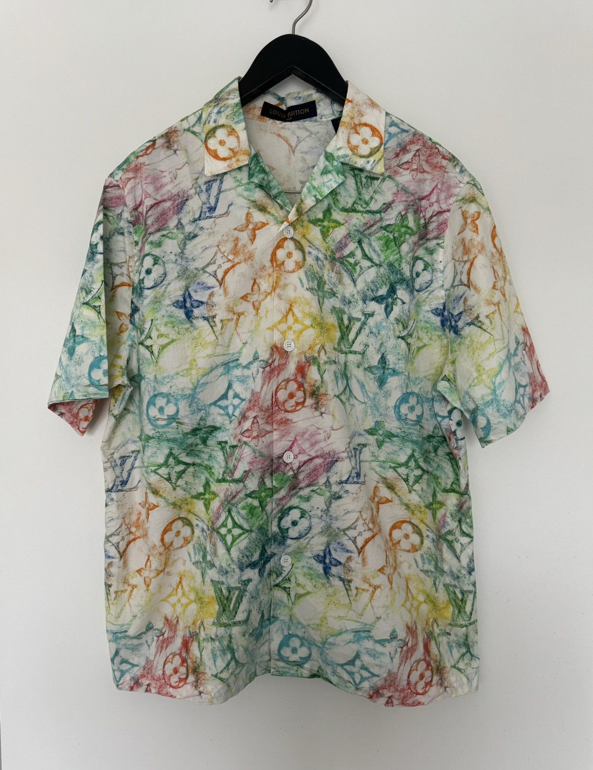 Louis Vuitton Louis Vuitton Pastel Monogram Button Up Shirt Size US L / EU 52-54 / 3 - 3 Thumbnail