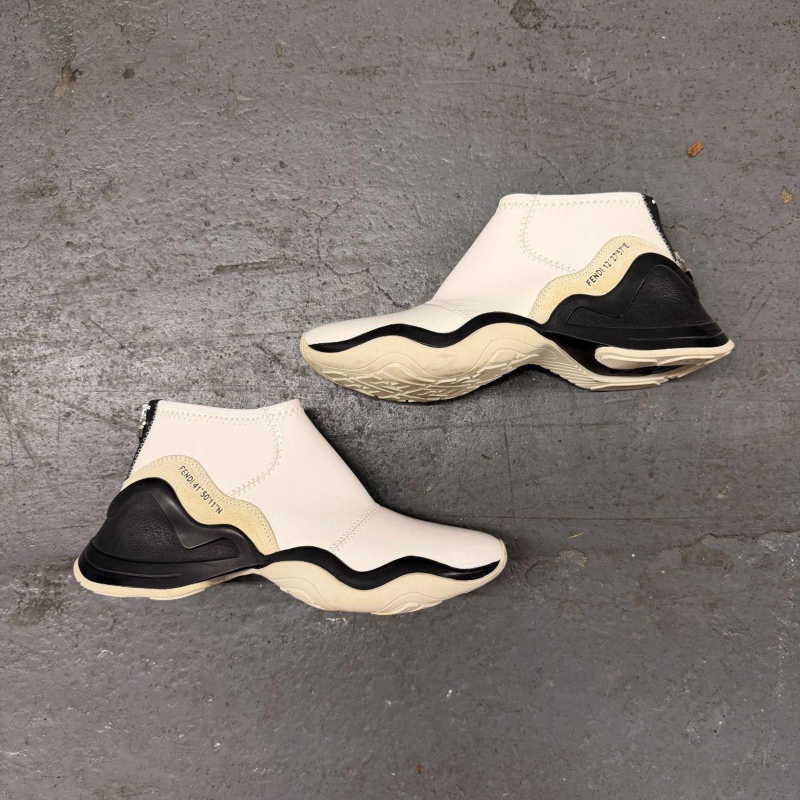 Fendi Fendi FFluid High Sneakers 'Glossy White' Size US 8 / IT 38 - 2 Thumbnail