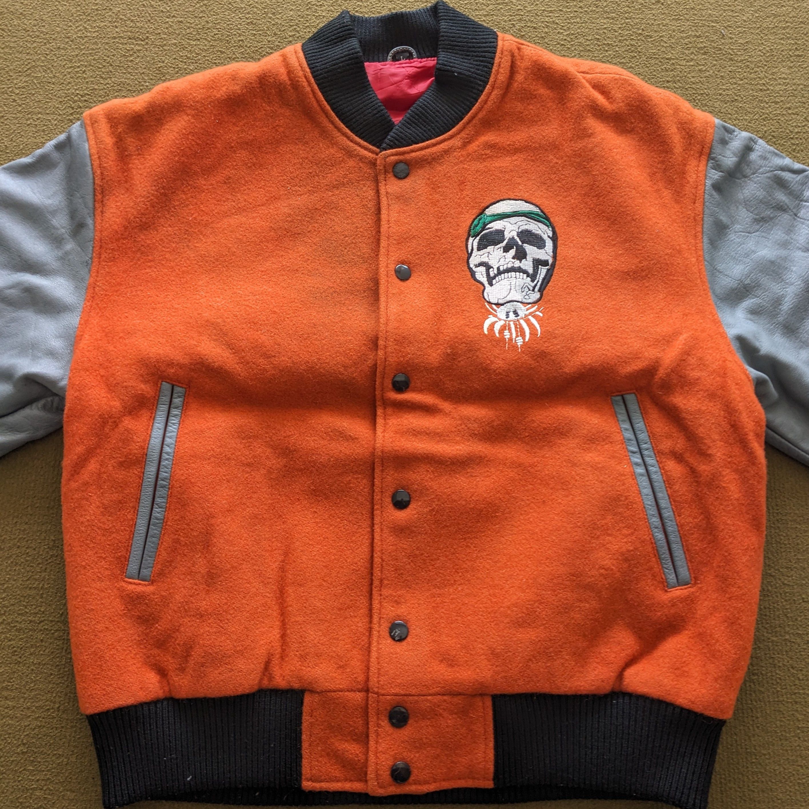 Vintage Vintage Just Brass Native Skull Varsity Jacket Size US M / EU 48-50 / 2 - 4 Thumbnail