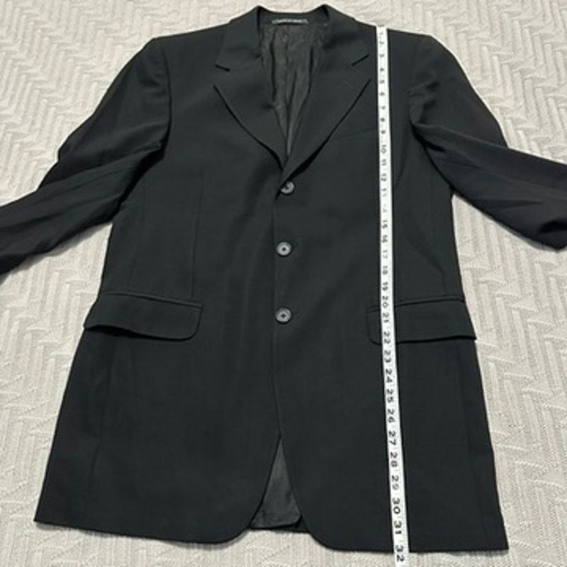 Fendi Fendi black texured 3 button wool blazer size 40L Size 40L - 9 Thumbnail