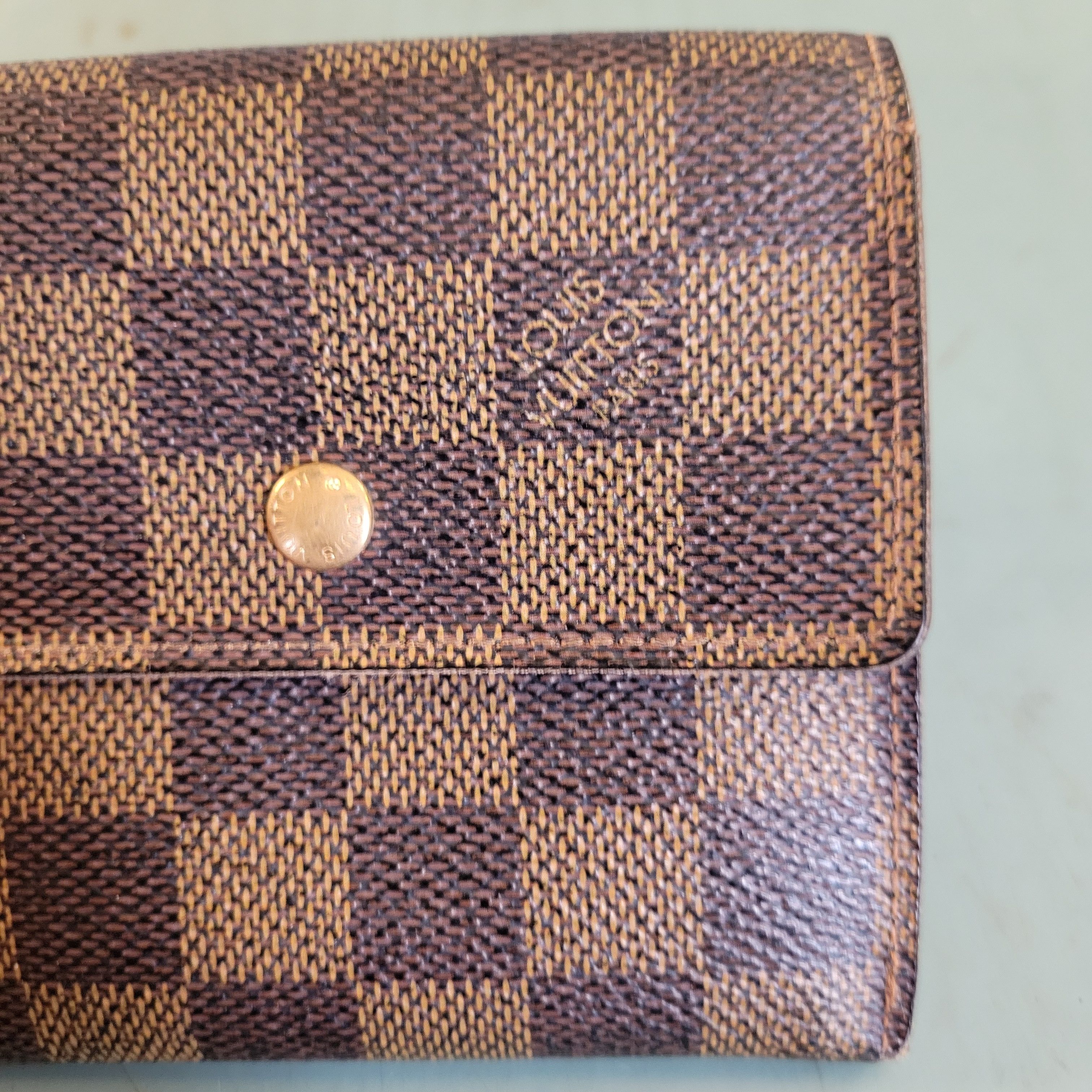 Louis Vuitton Louis Vuitton Damier Ebene Compact Double Snap Wallet Size ONE SIZE - 12 Thumbnail