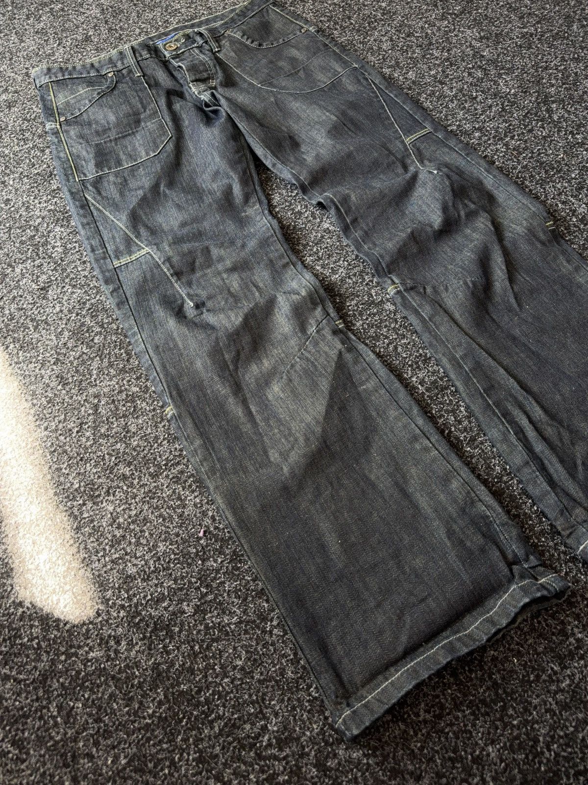 Kangol Vintage 90s Retro Y2K Baggy Kangol Denim pants Jeans Size US 34 / EU 50 - 2 Thumbnail