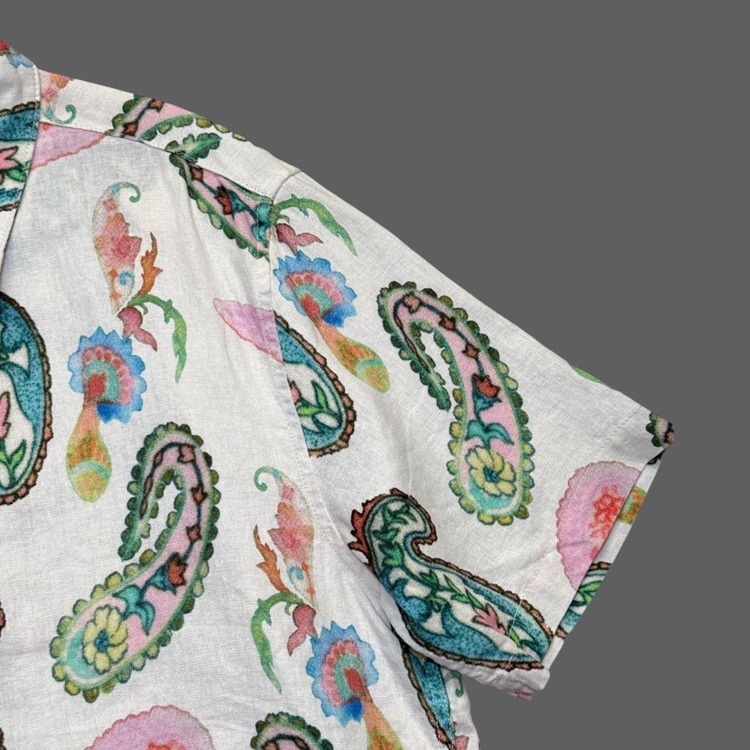 Rhythm Rhythm Brookly Paisley Natural SS Shirt Size M NWT Size US M / EU 48-50 / 2 - 2 Thumbnail