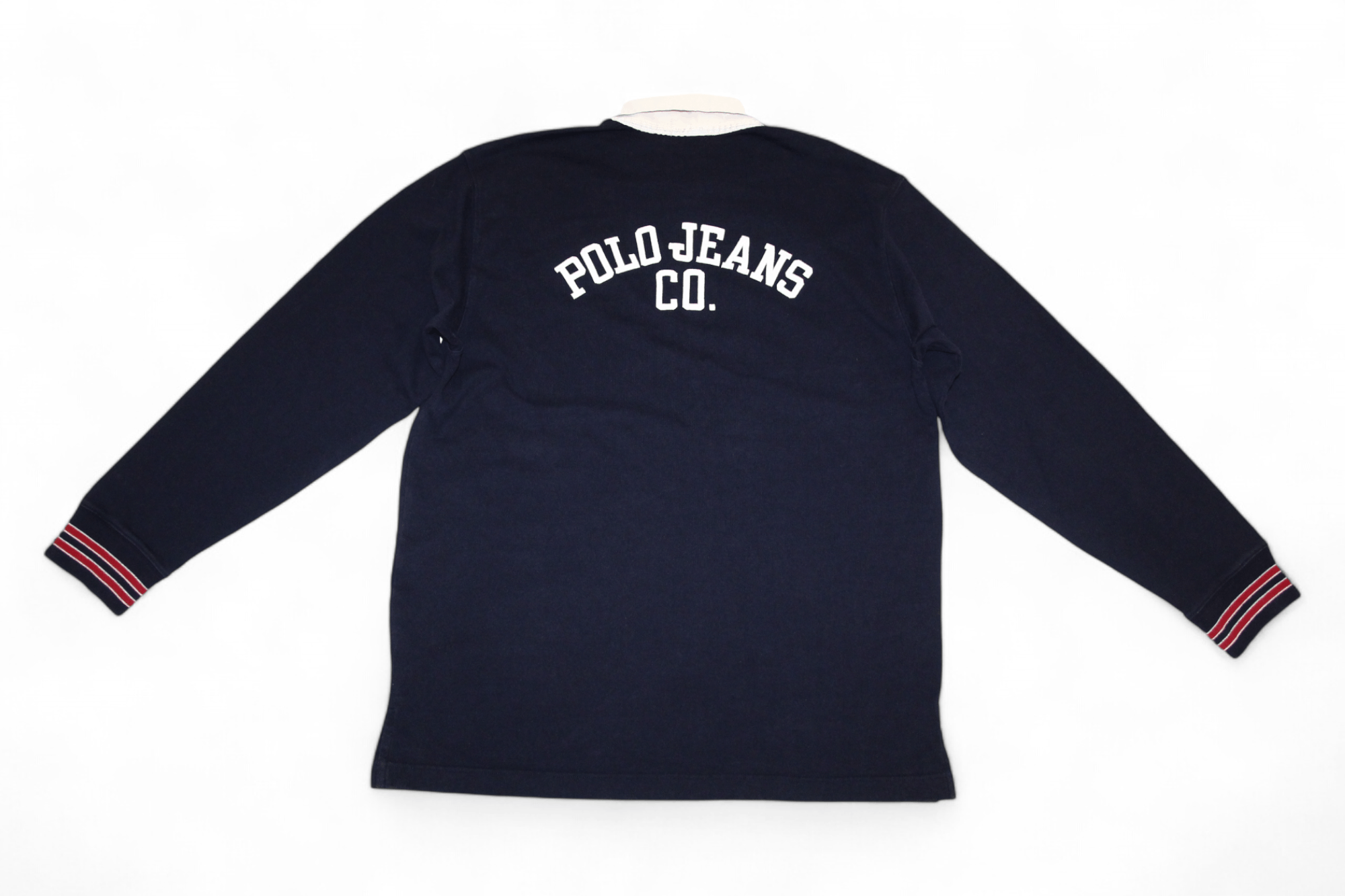 Polo Ralph Lauren 90's Polo Jeans Co. RL Big Logo Baggy Rugby Pique Polo Shirt Size US XL / EU 56 / 4 - 1 Thumbnail