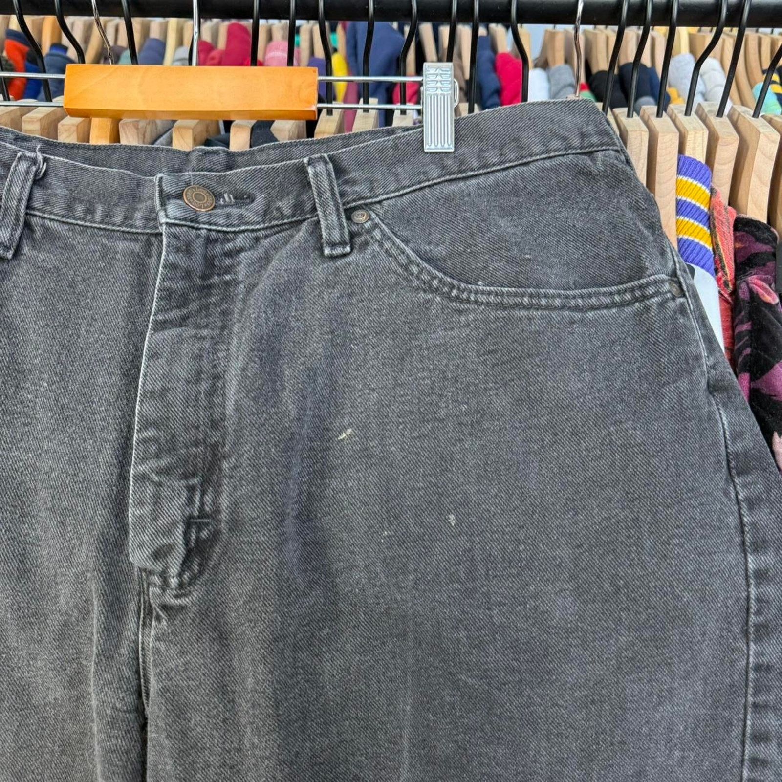 Wrangler Vintage Y2K Faded Wrangler Red Star Custom In Black and Red Size US 38 / EU 54 - 6 Thumbnail