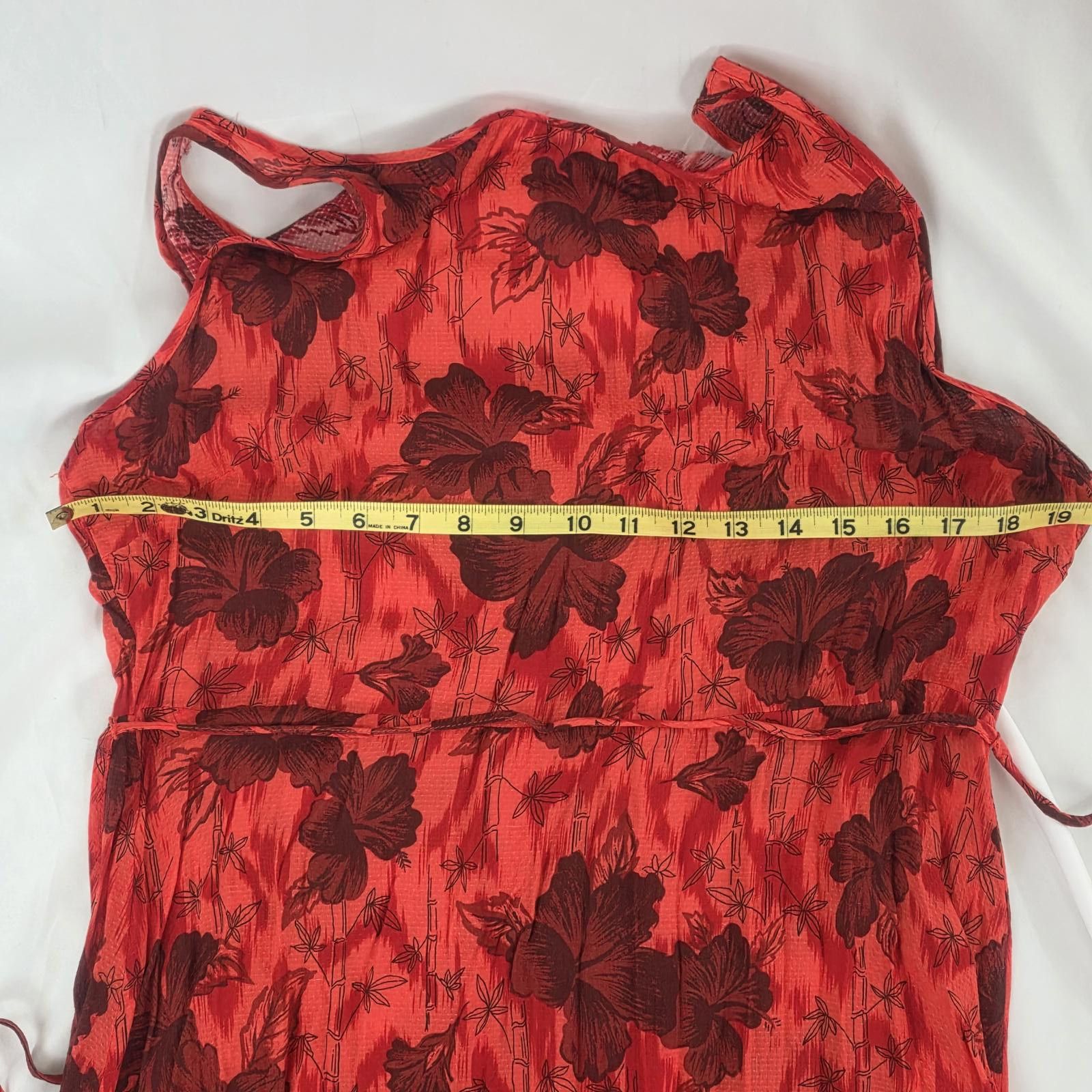 Unknown London King Louie Hazel Marlow Midi Dress in Fiery Red - XL Size M / US 6-8 / IT 42-44 - 5 Thumbnail