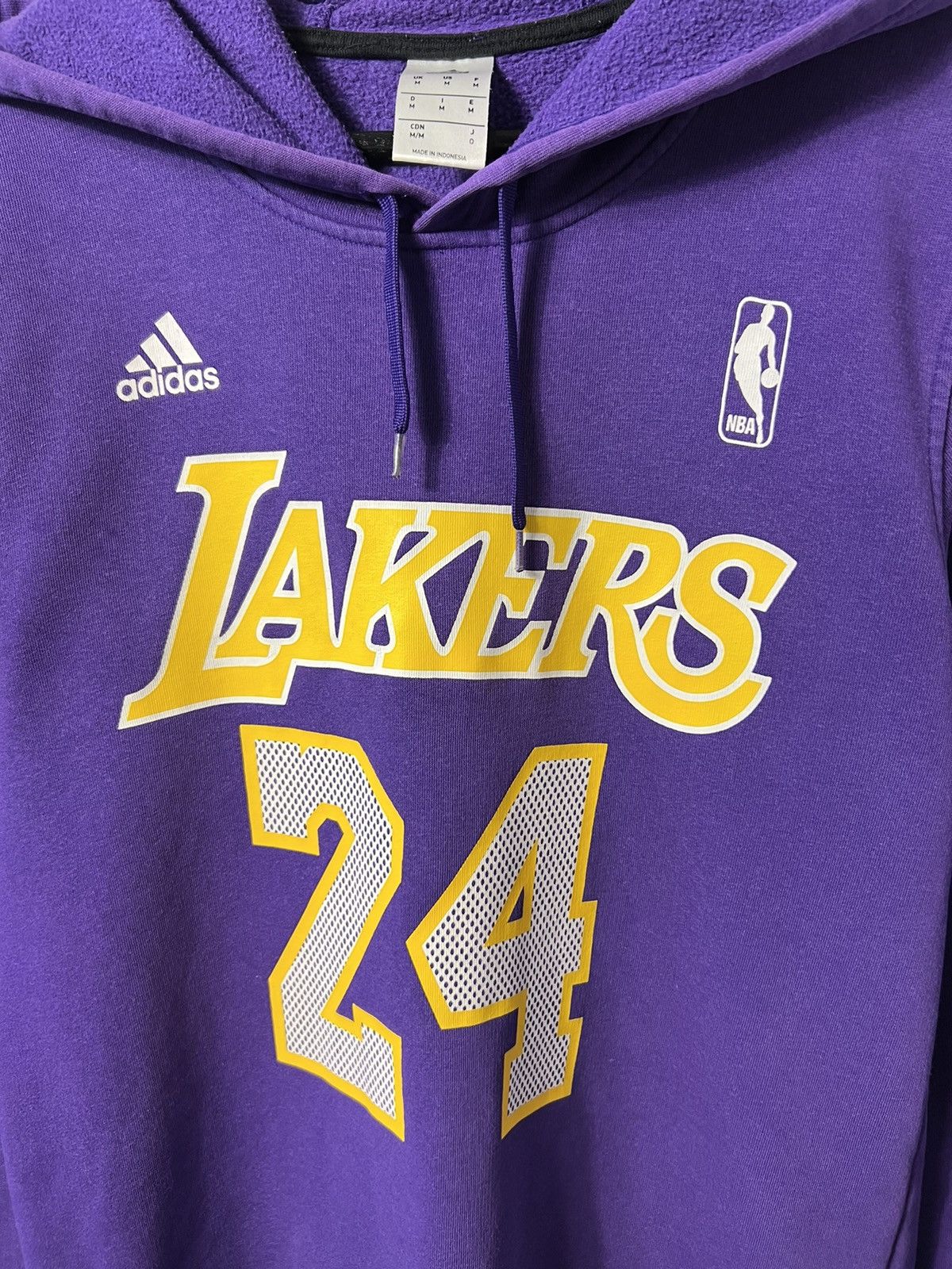 Adidas Adidas x NBA x Kobe Bryant #24 Big Logo Hoodie Lakers Size M Size US M / EU 48-50 / 2 - 10 Thumbnail