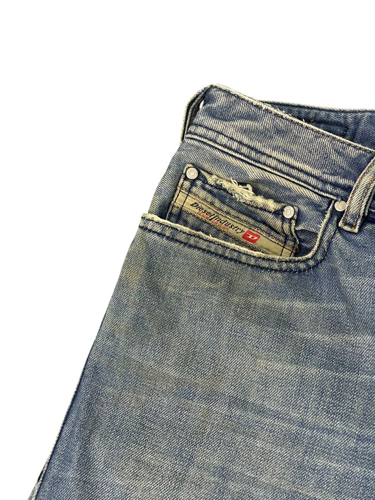 Diesel Flare Jeans Y2K Diesel Industries Distress Boot Cut 1🟦0 Size US 31 - 10 Thumbnail