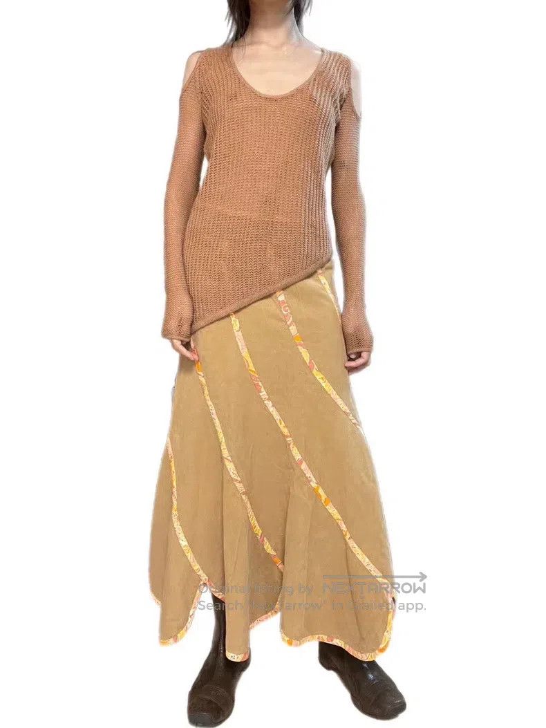 Helmut Lang HELMUT LANG size P Khaki Brown Off Shoulder Asymmetrical Kn Size M / US 6-8 / IT 42-44 - 2 Thumbnail