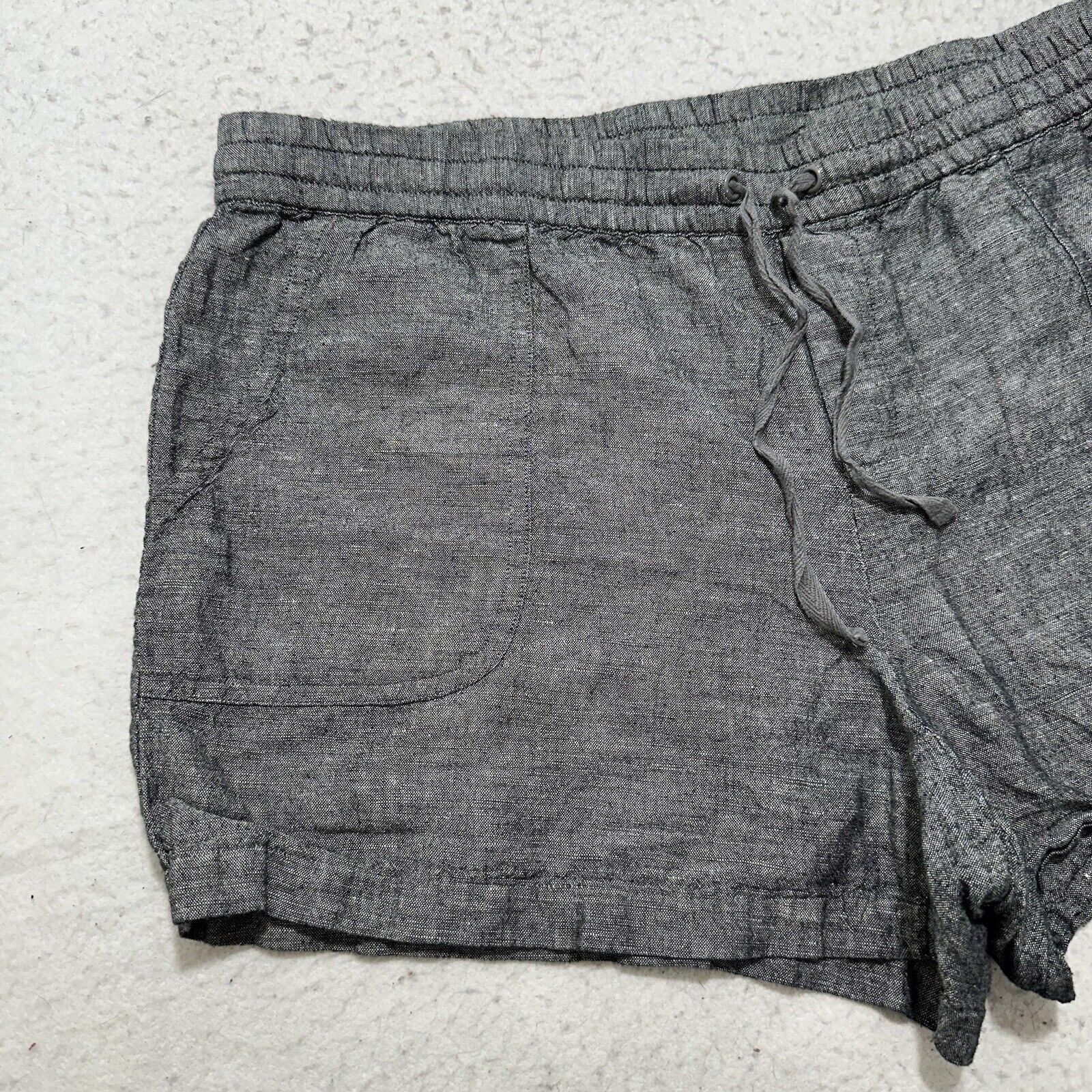 Other Soho Street NY&C Large Linen 3" Inseam Drawstring Shorts Size 34" / US 12 / IT 48 - 2 Thumbnail