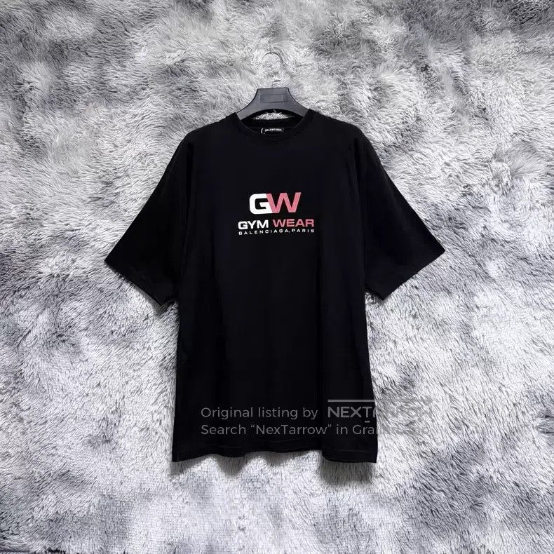 Balenciaga Balenciaga Black gym wear GW short-sleeve Size US M / EU 48-50 / 2 - 1 Thumbnail