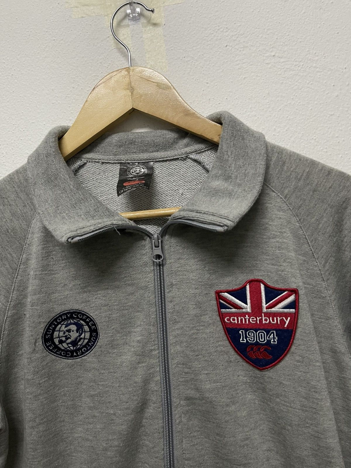 Canterbury of New Zealand × Japanese Brand × Vintage 2000s SUNTORY BOSS COFFEE X CANTERBURY ZIPPER JACKET Size US M / EU 48-50 / 2 - 5 Thumbnail