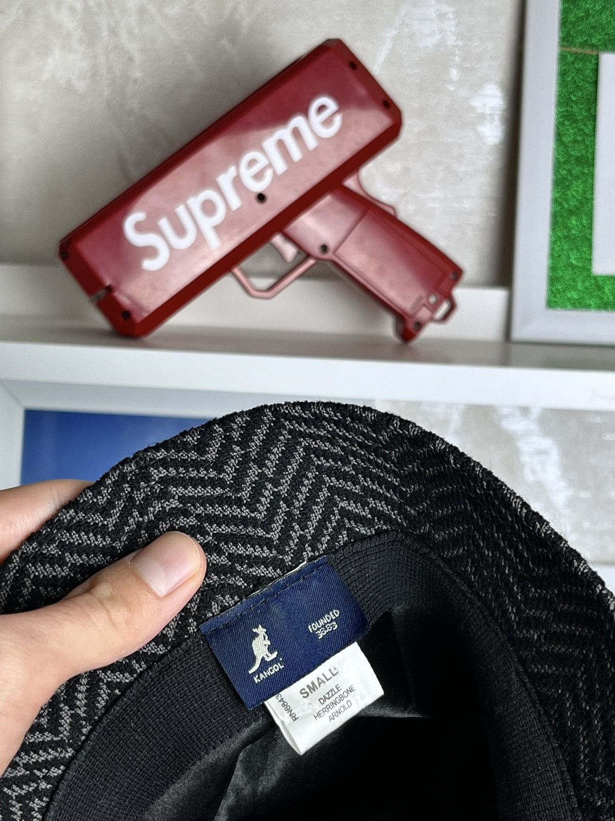 Kangol × Vintage Kangol Vintage Tweeds Hat Bucket 90s Y2K Streetwear Rap Size 30 - 8 Thumbnail