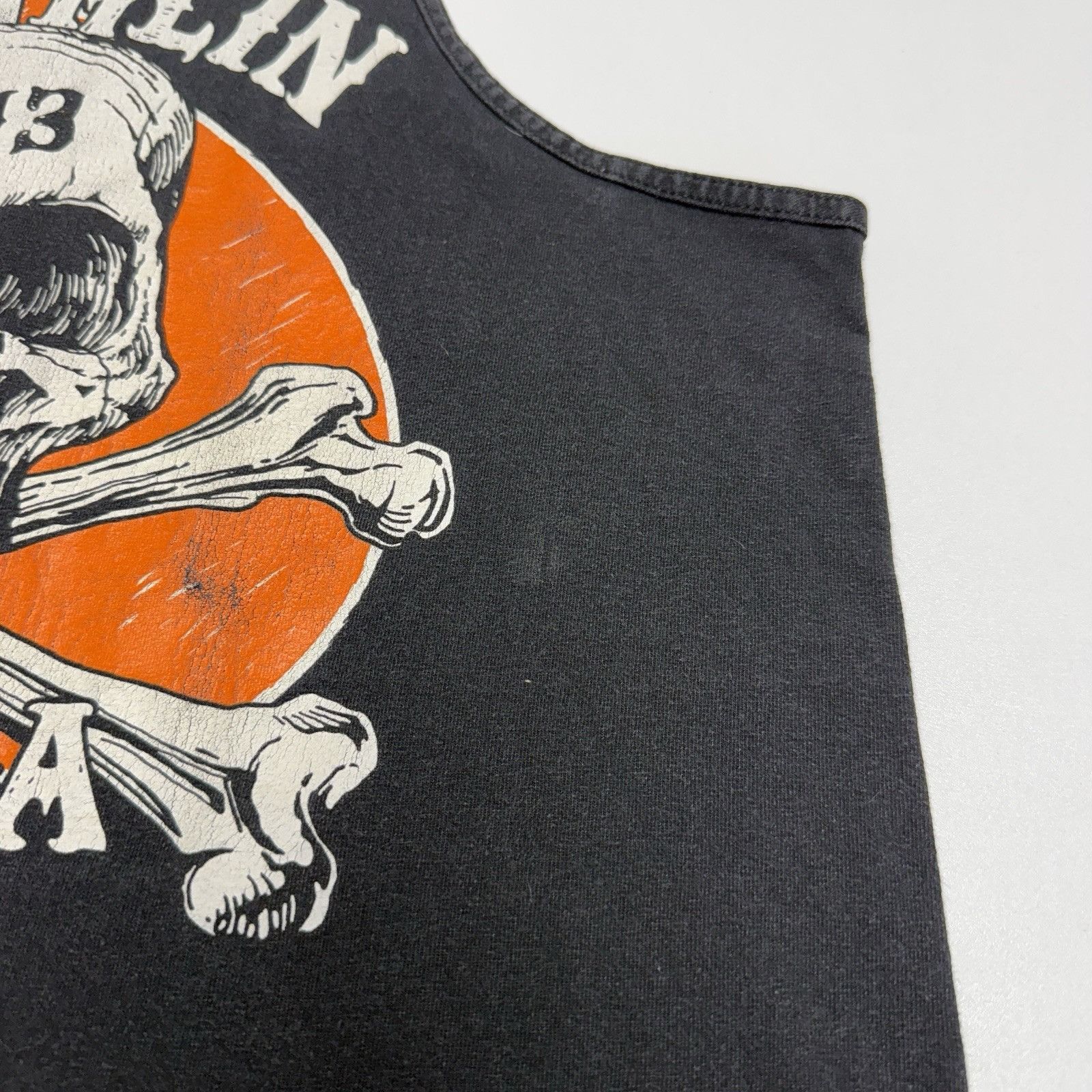 Vintage Laughlin Nevada Biker T Shirt Mens XL 23x29.5 Black Sleevele Size US XL / EU 56 / 4 - 7 Thumbnail