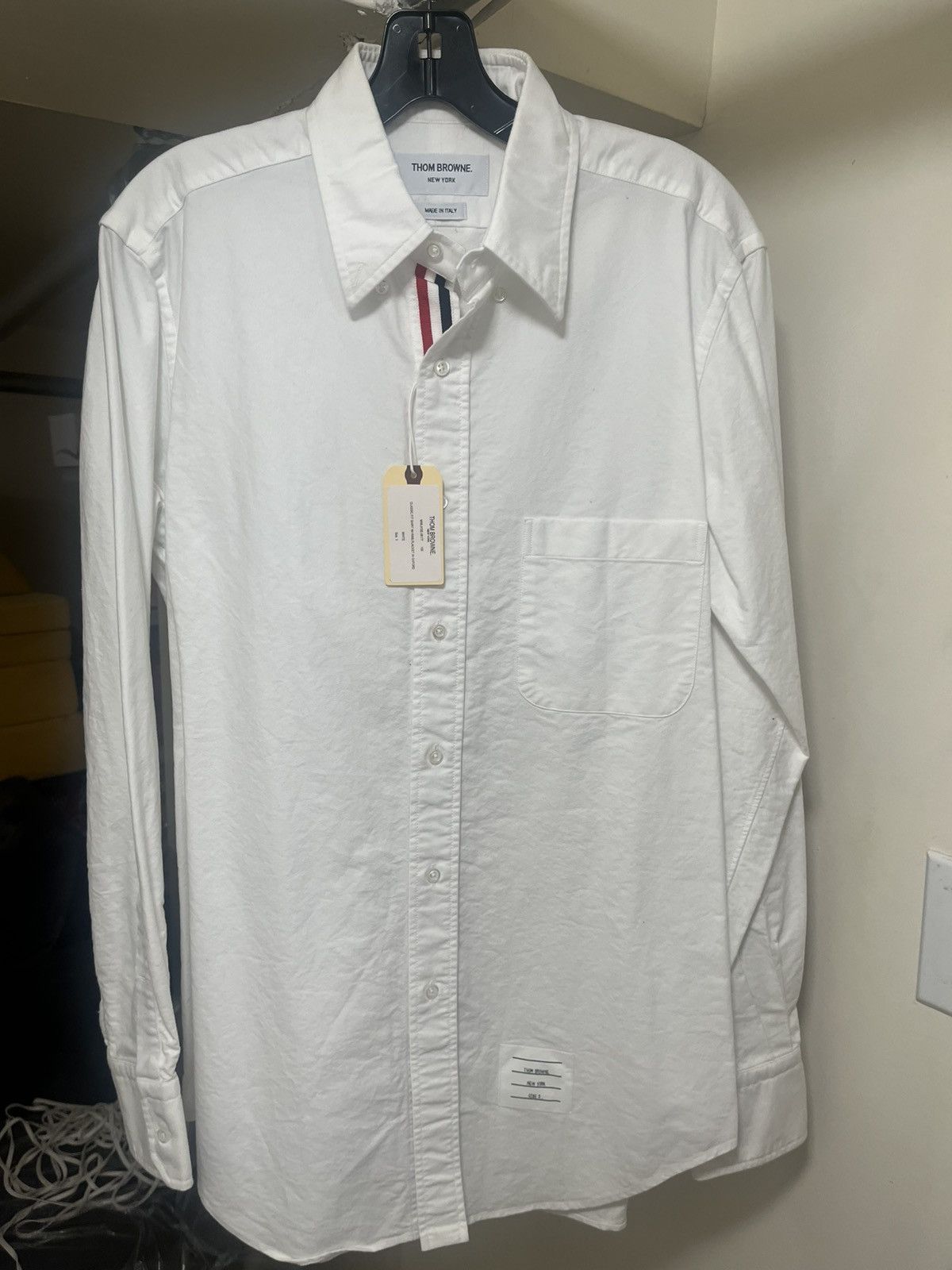 Thom Browne Thom Browne Classic Cotton Oxford Shirt Sz 3(Large) Size US L / EU 52-54 / 3 - 9 Thumbnail