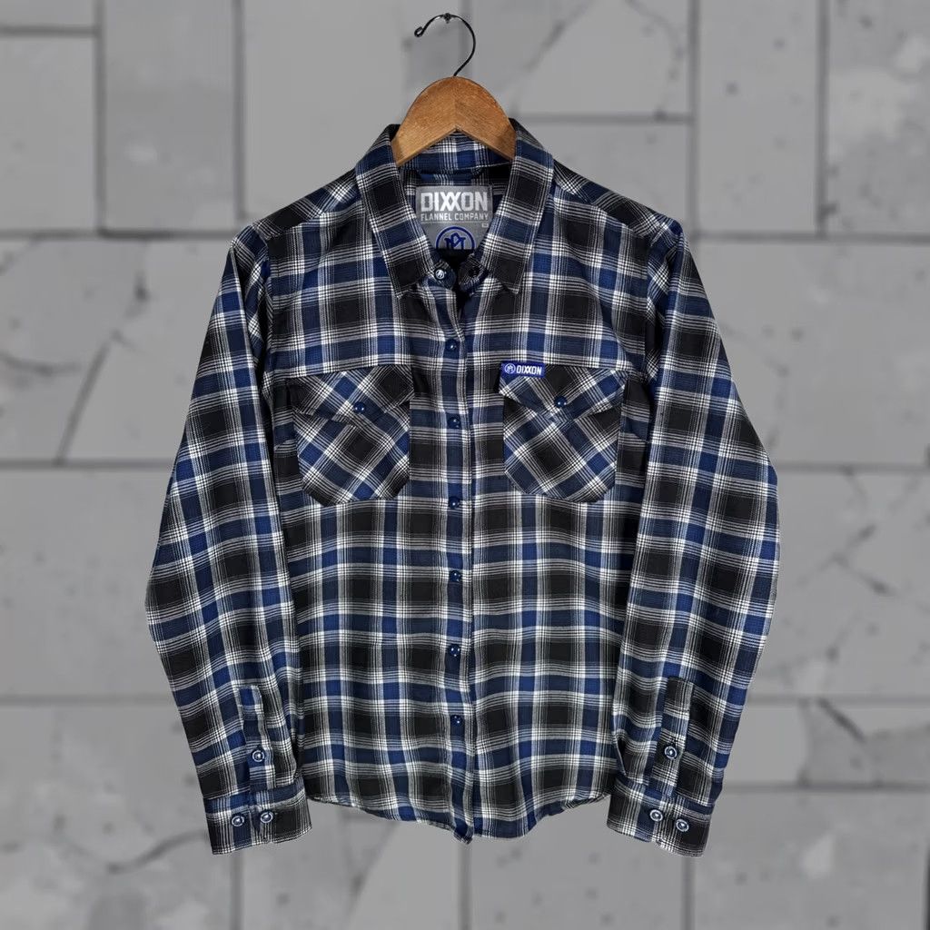 Vintage DIXXON PERFORMANCE Plaid Snap Button Flannel Shirt Womens M Blue Size M / US 6-8 / IT 42-44 - 1 Thumbnail
