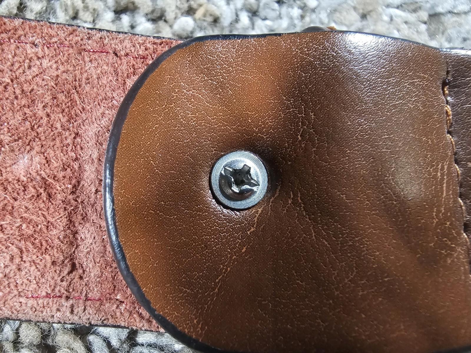 Designer DIKA BEILA Mens Leather Belt Brown Very Soft Size ONE SIZE - 4 Thumbnail