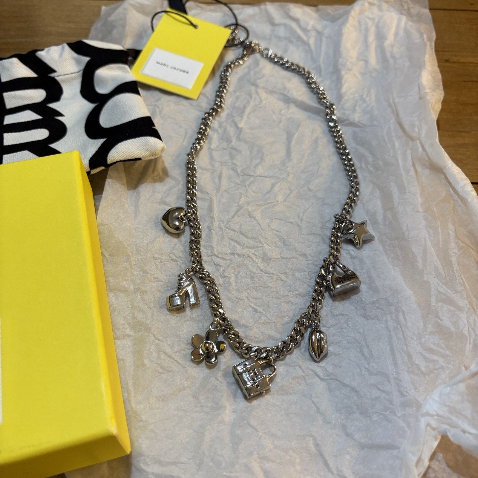 Marc Jacobs Marc Jacobs Mini Icon charm necklace NWT Silver Brass $175 Size ONE SIZE - 2 Thumbnail