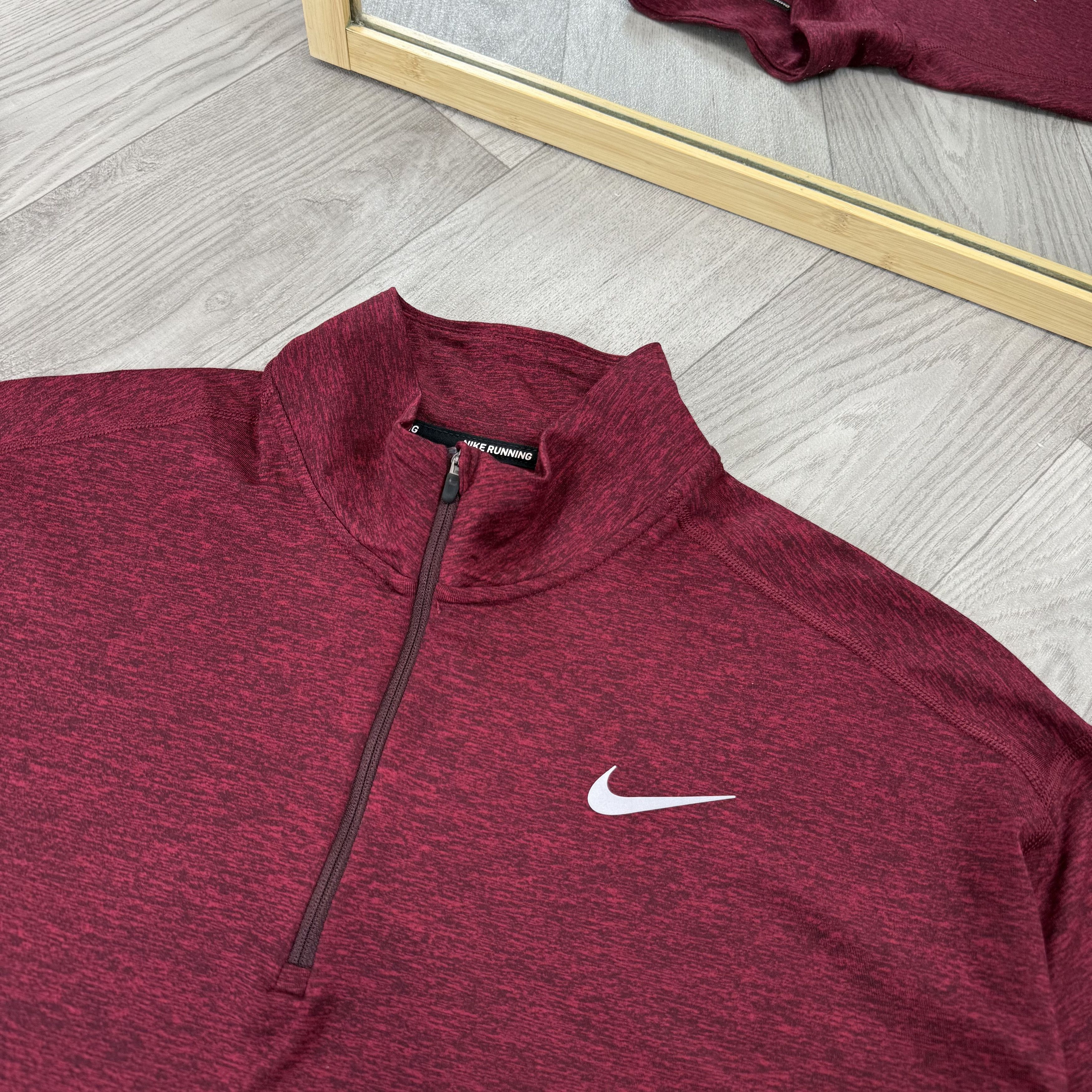 Nike Nike Running Zip Dri-Fit Compression Long Sleeve Rashguard Size US XL / EU 56 / 4 - 9 Thumbnail