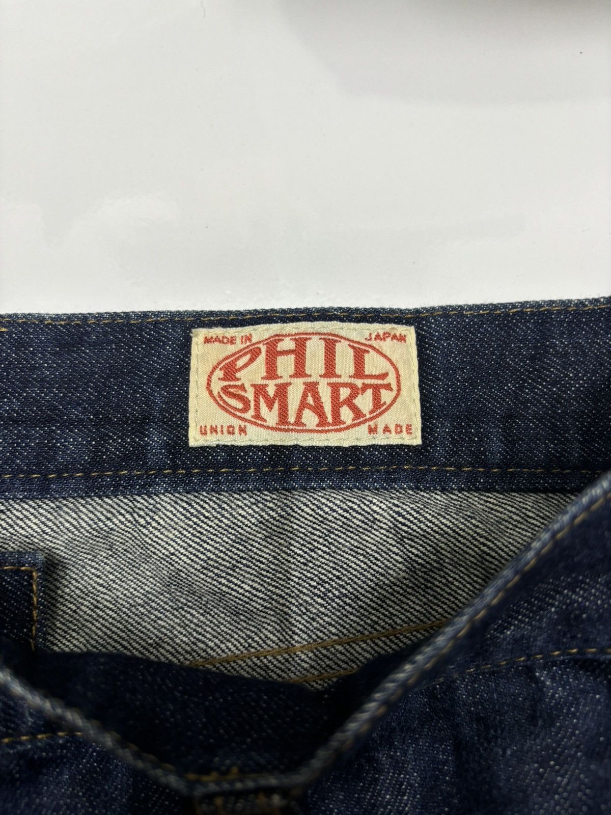 Kapital 🔥PHIL SMART UNION MADE BLUE JEANS RIPPED KNEE DENIM Size US 29 - 9 Thumbnail