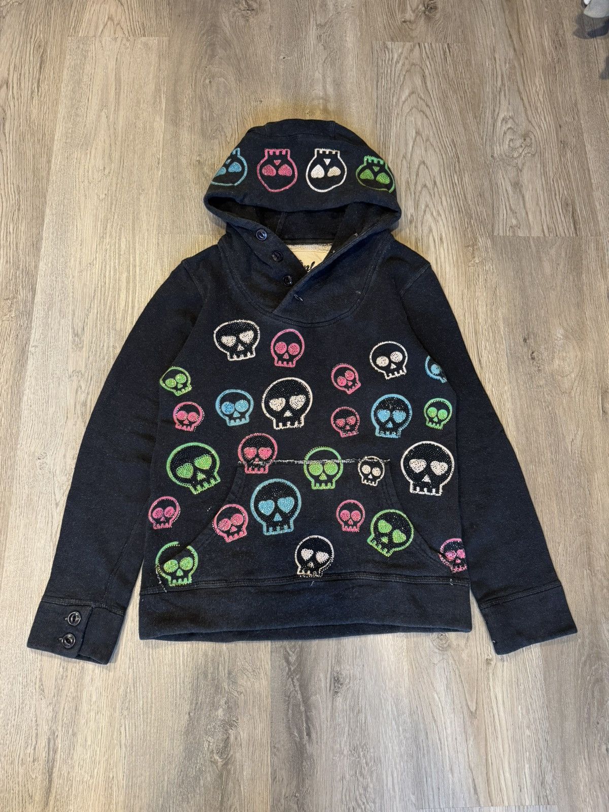 Japanese Brand SKULL BLACK PUNK EVIL EMPIRE BY LALACUB HOODIE Size US S / EU 44-46 / 1 - 1 Thumbnail