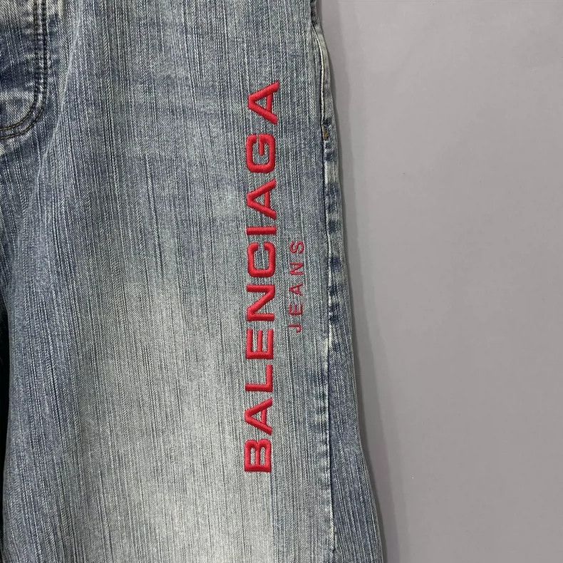 Other Balenciaga size S 25 embroidered alphabet baggy pant style Size US 26 / EU 42 - 4 Thumbnail