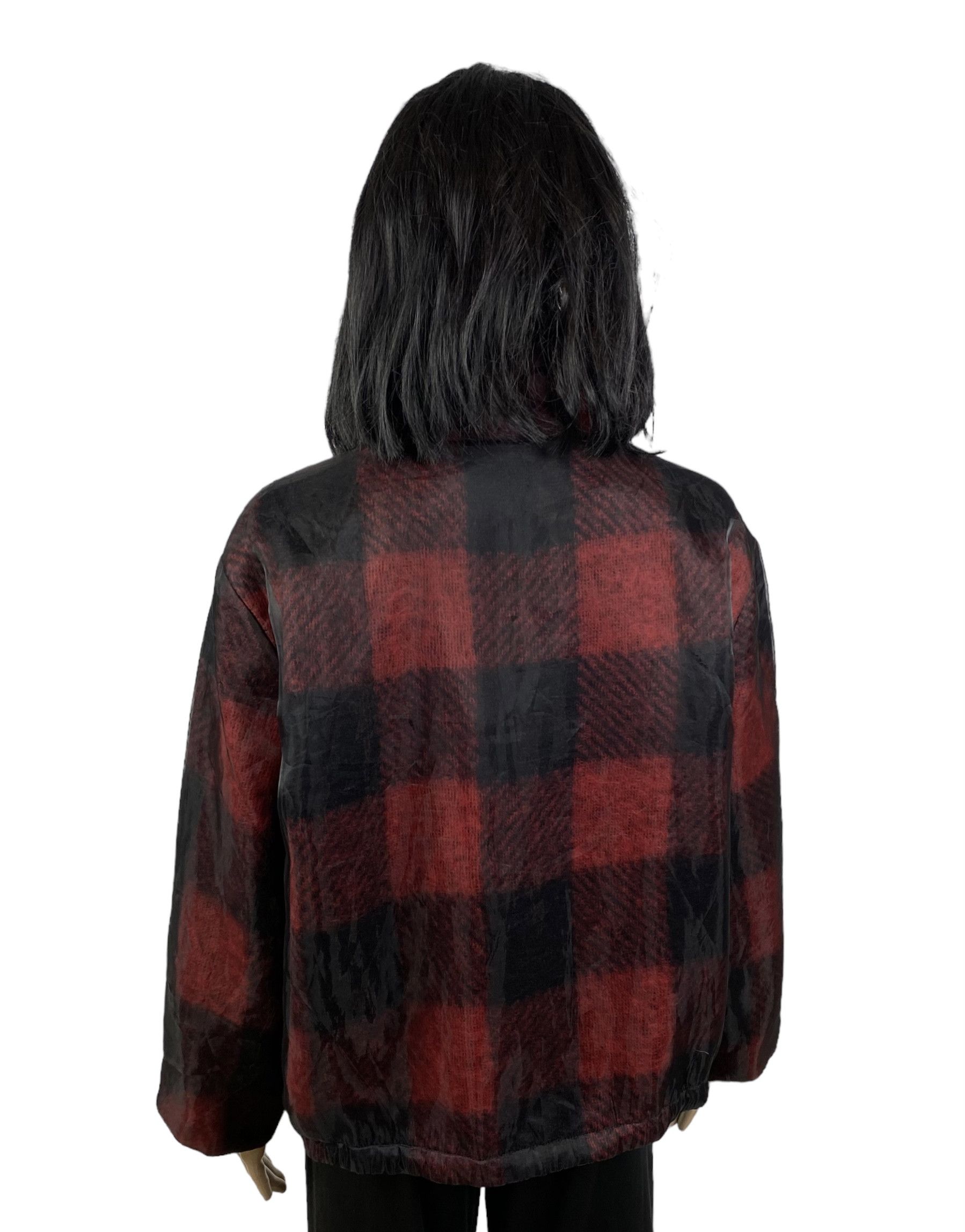 Other Marc Cain Checkered Jacket Wool-Mohair Outside Mesh size 4 Size L / US 10 / IT 46 - 9 Thumbnail