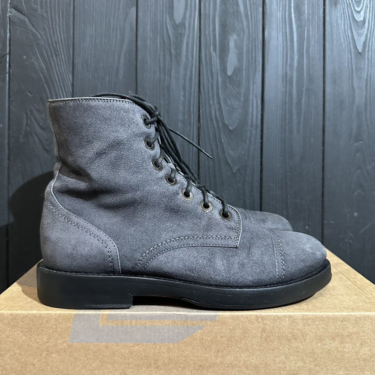 Santoni SANTONI - Women’s Suede/Leather Gray Boots Size 36 Size US 6 / IT 36 - 1 Thumbnail