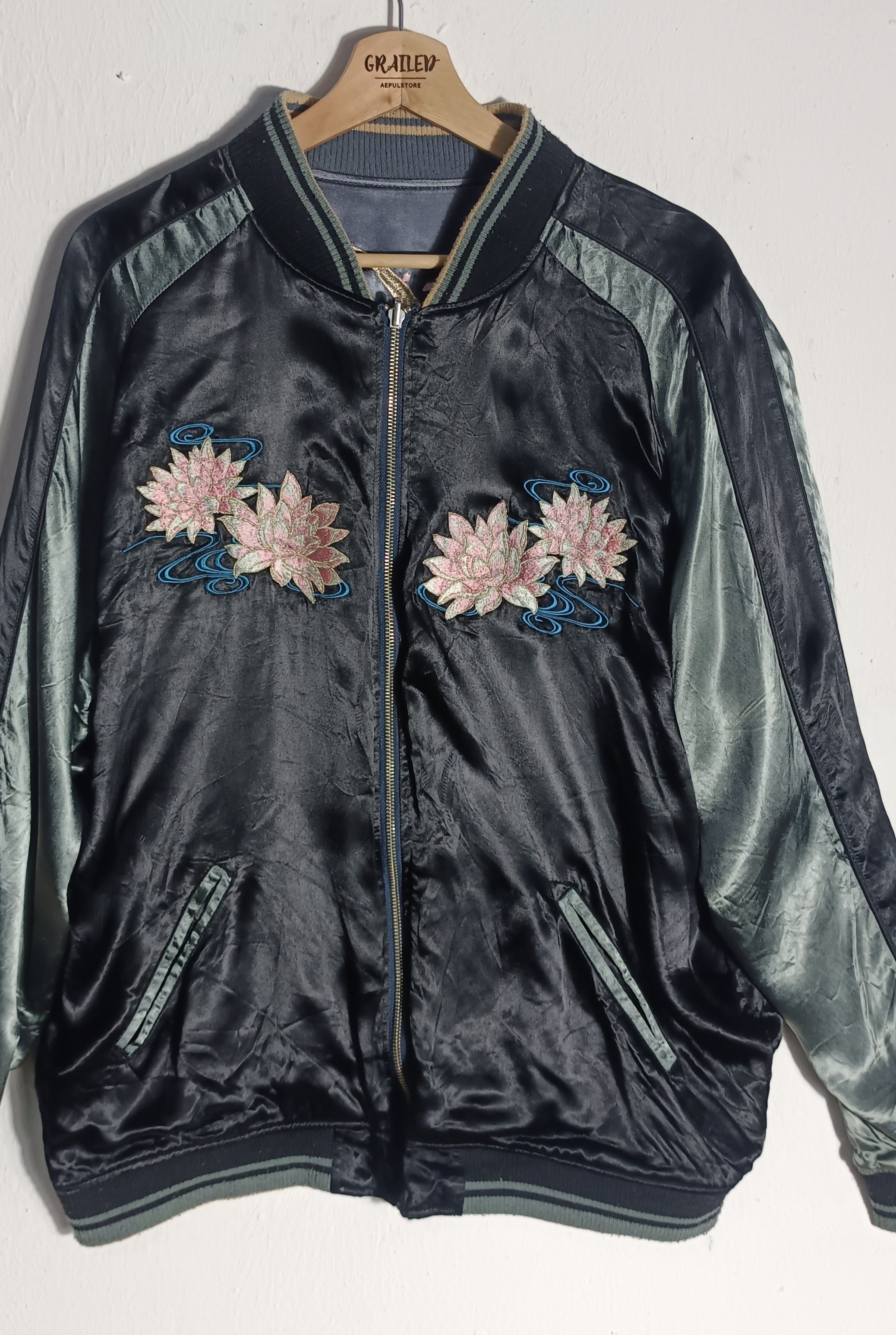 Japanese Brand 💥Batto Musume Yakuza Kimono Women Reversible Sukajan Size US XXL / EU 58 / 5 - 5 Thumbnail